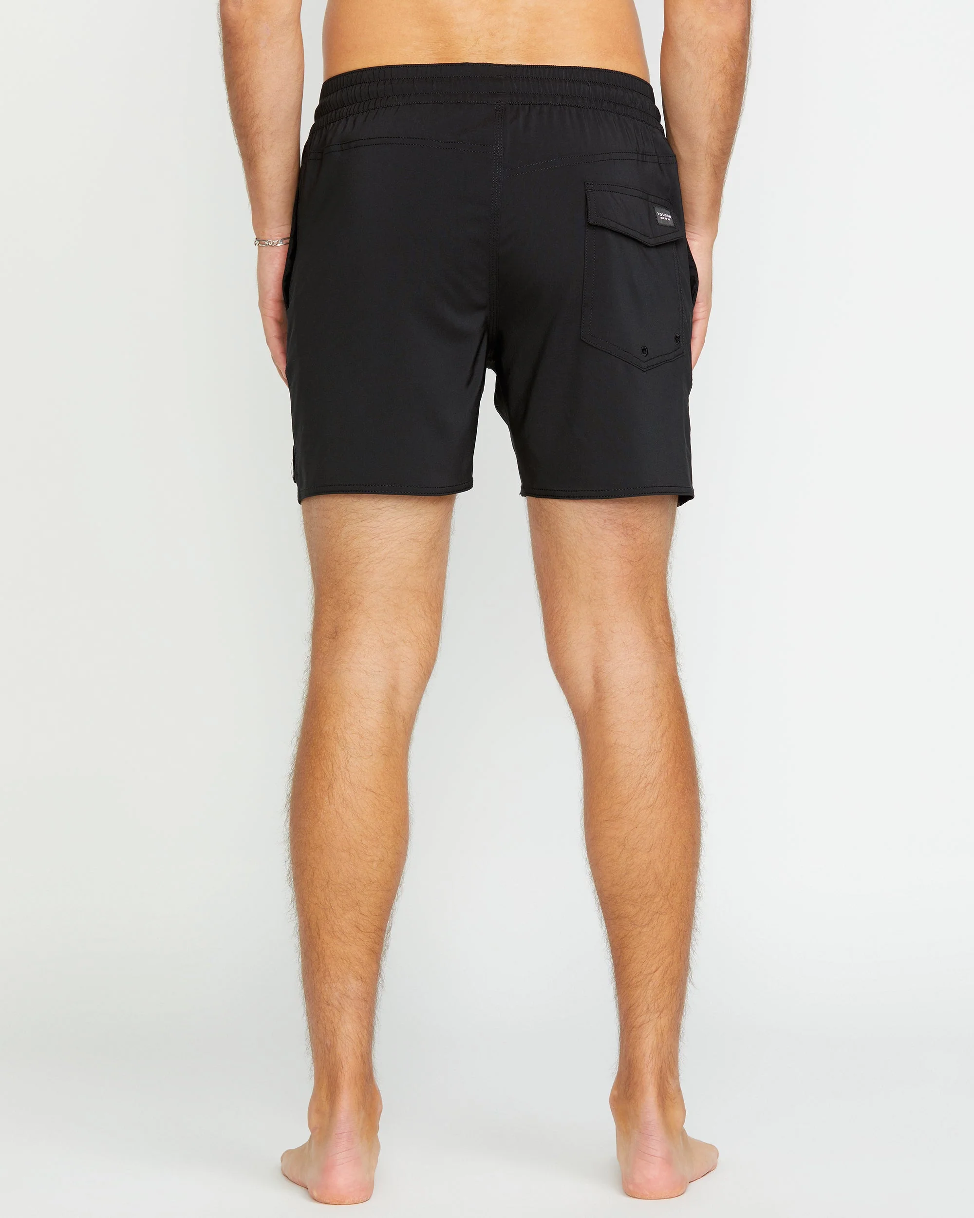 Boardshort Lido Solid Trunk 16" - BLACK - Image 2