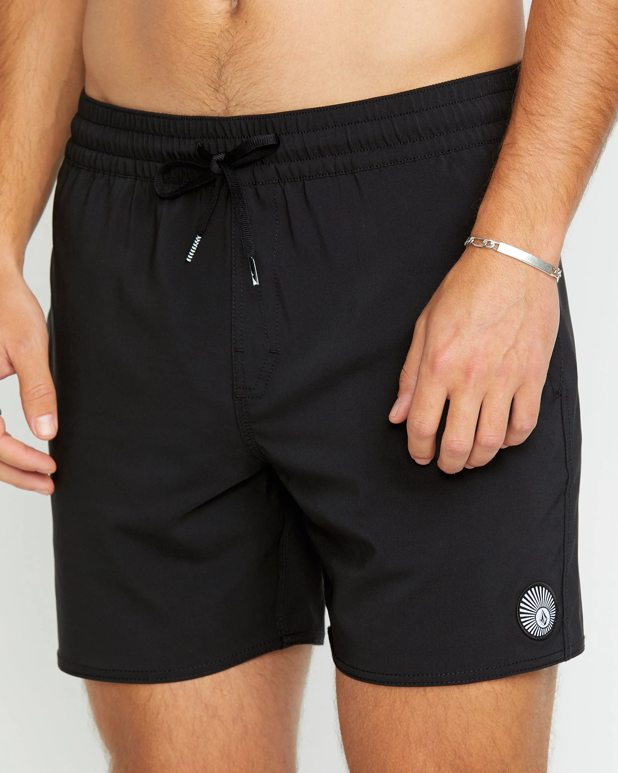 Boardshort Lido Solid Trunk 16" - BLACK - Image 3