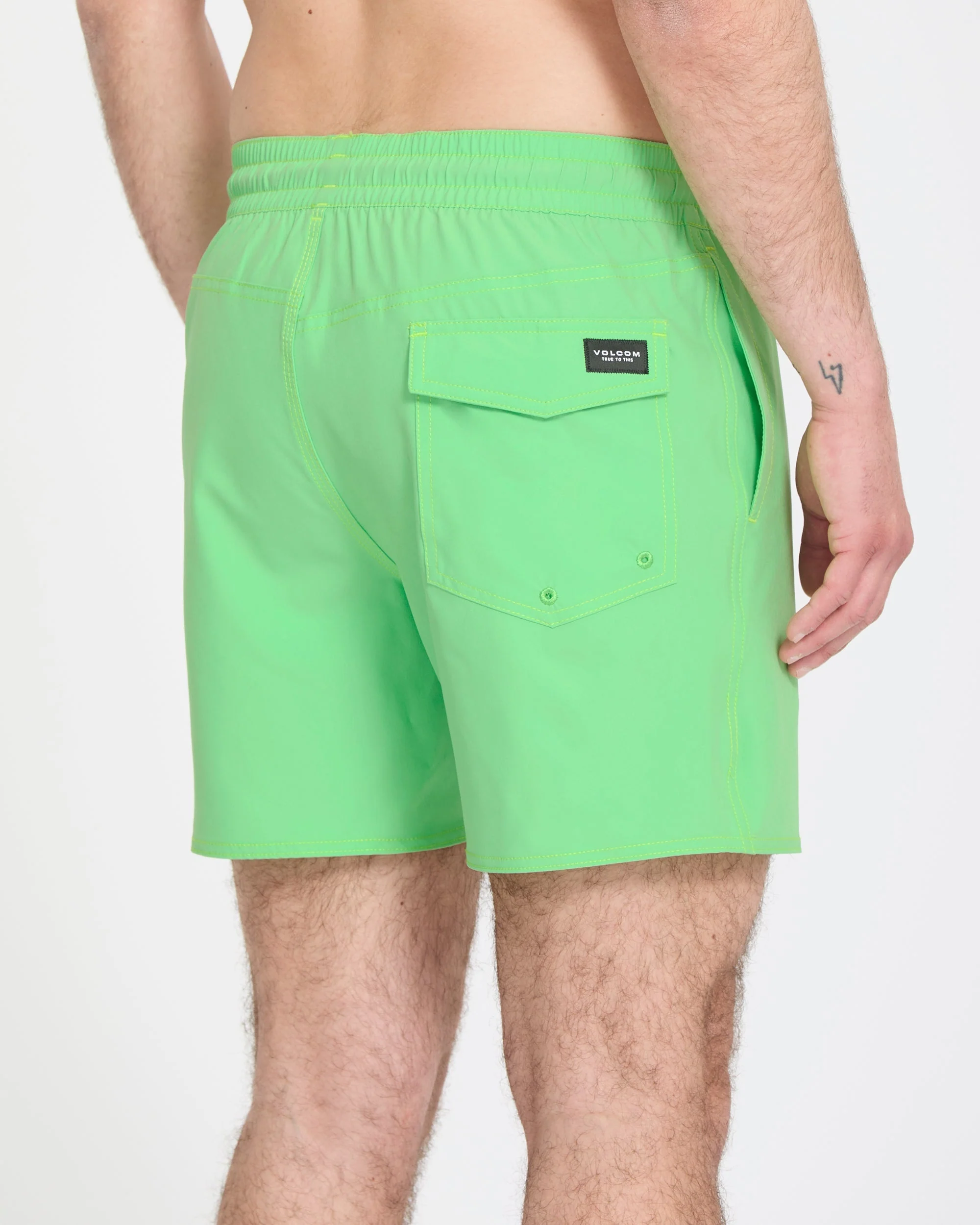 Boardshort Lido Solid Trunk 16" - Island Green - Image 5