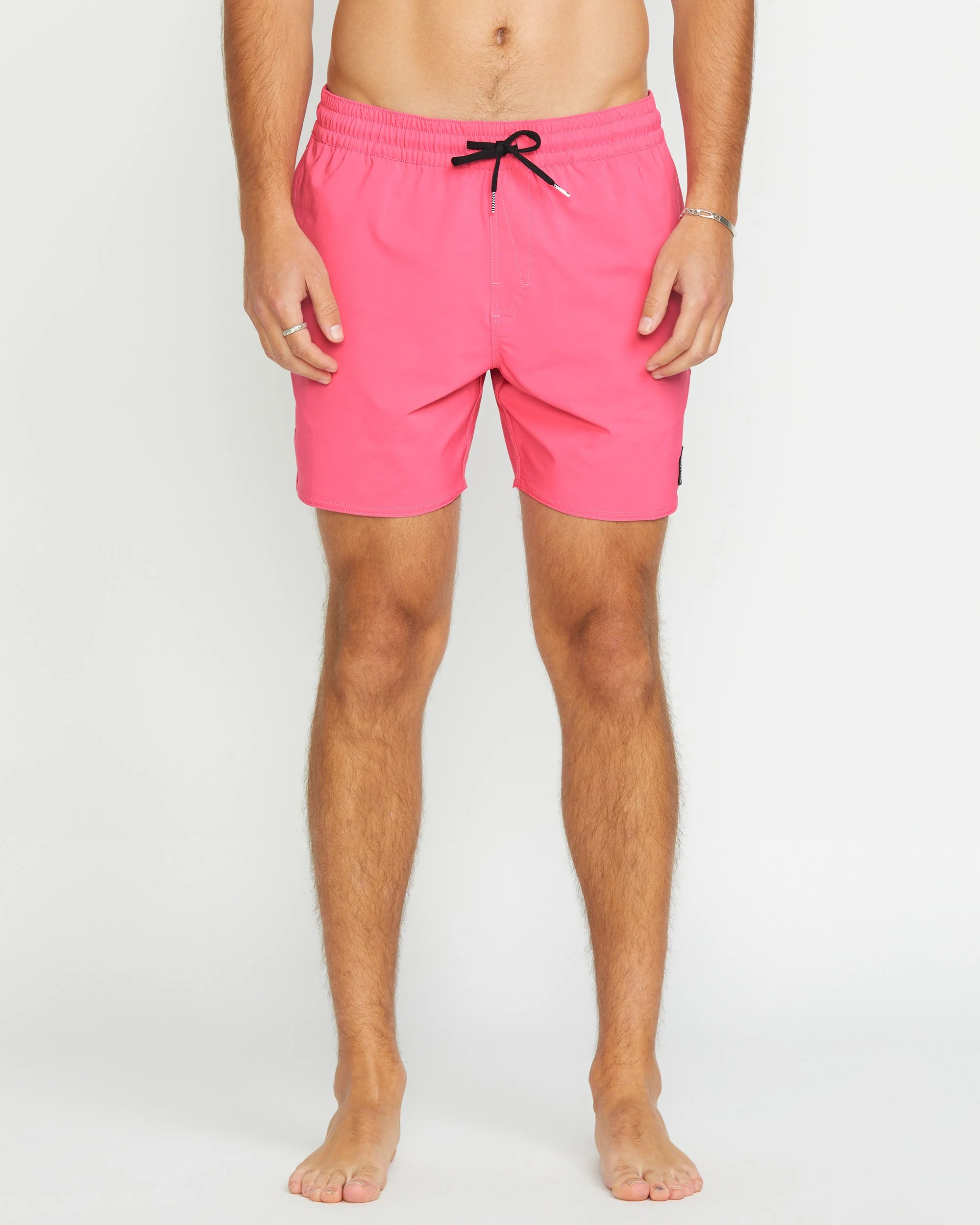 Boardshort Lido Solid Trunk 16" - NEON PINK