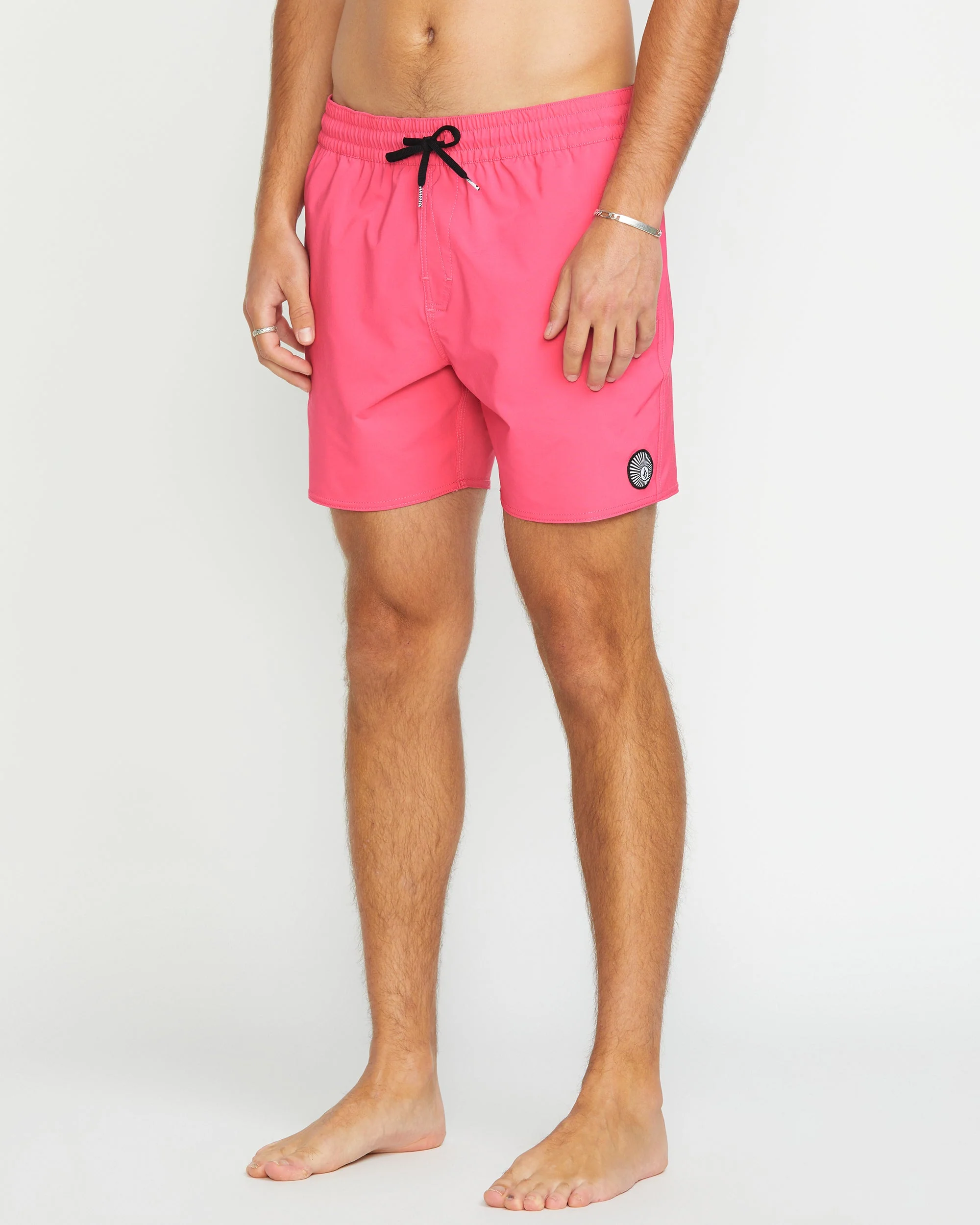 Boardshort Lido Solid Trunk 16" - NEON PINK - Image 6