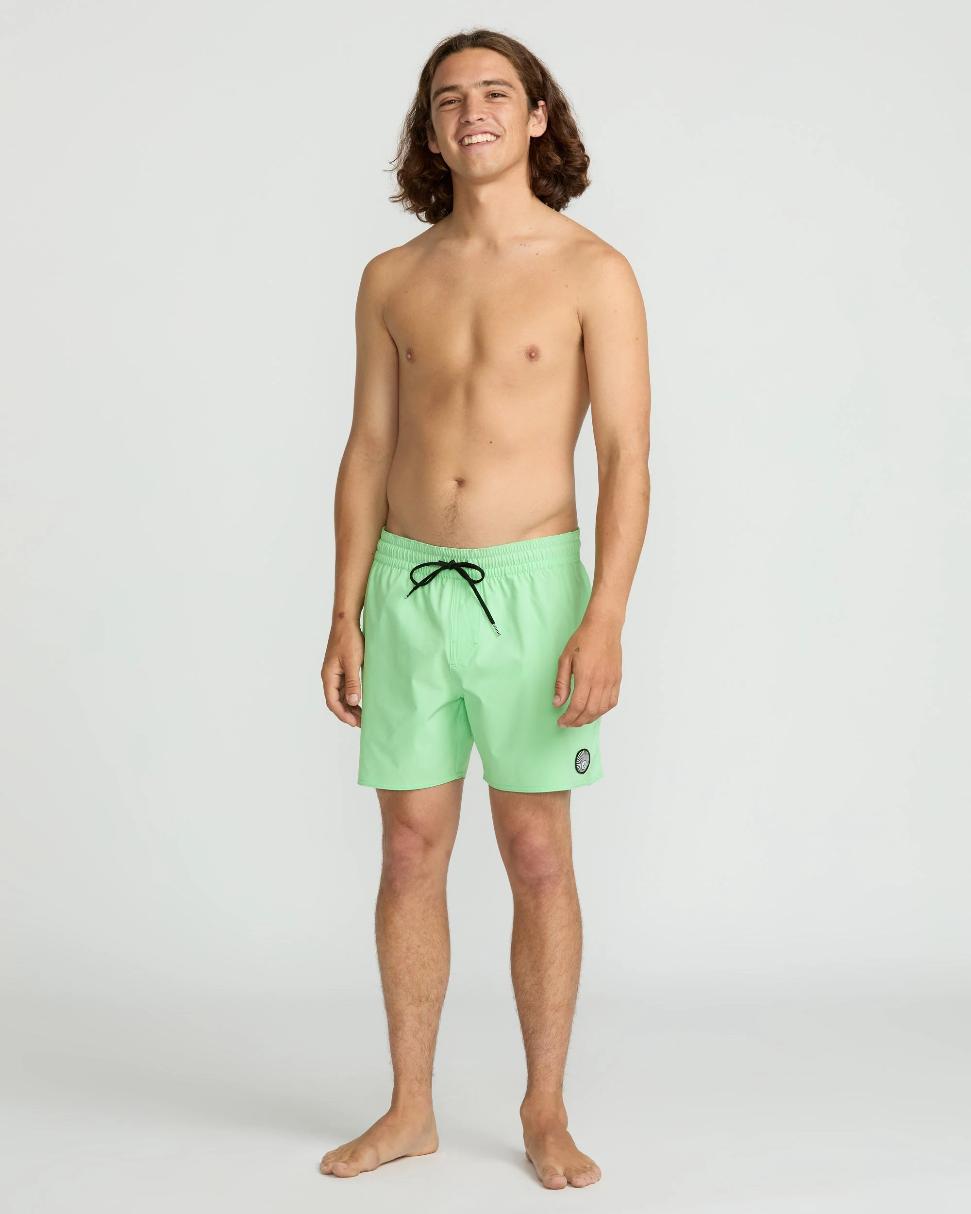 Boardshort Lido Solid Trunk 16" - Jade Cream - Image 3