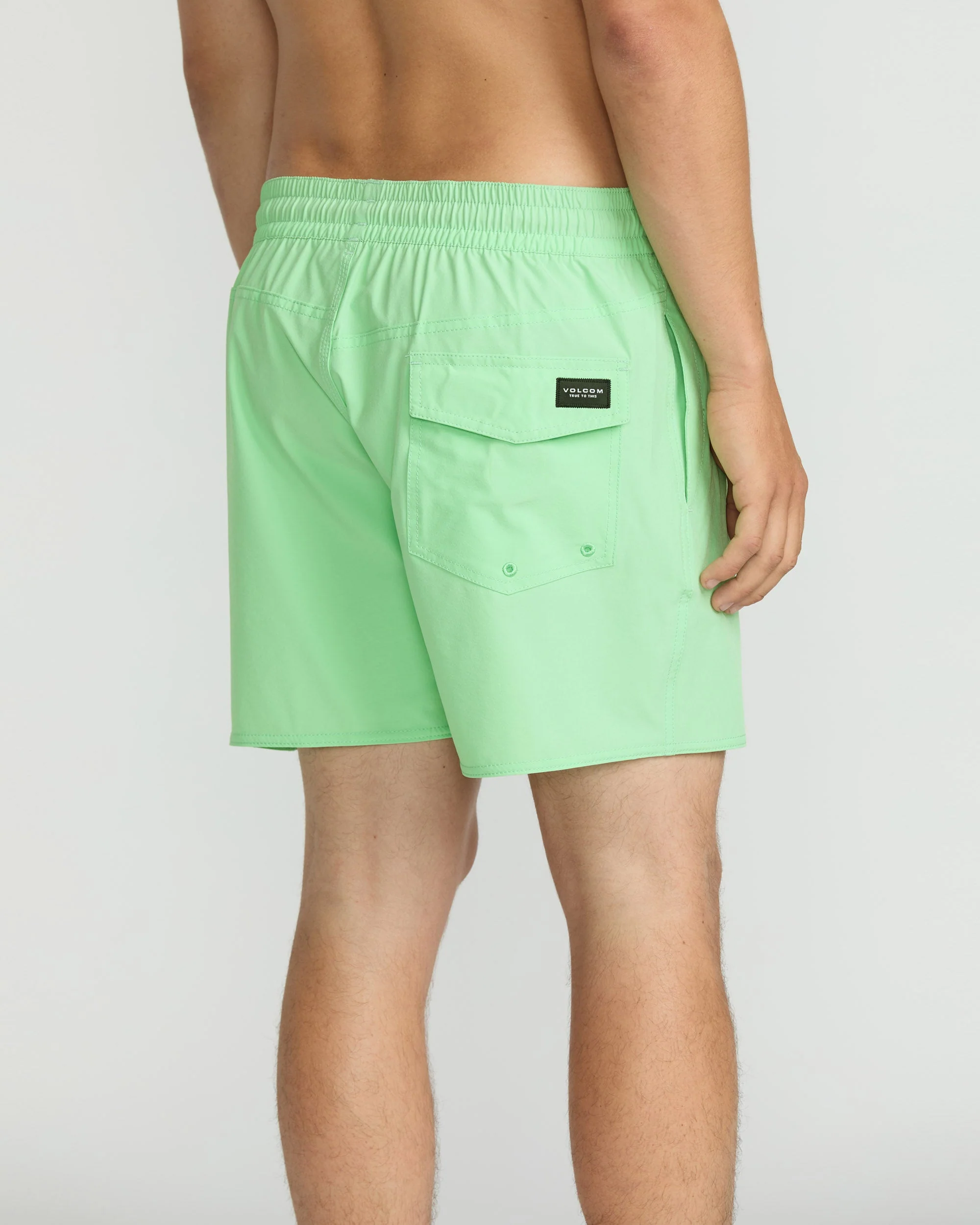 Boardshort Lido Solid Trunk 16" - Jade Cream - Image 4