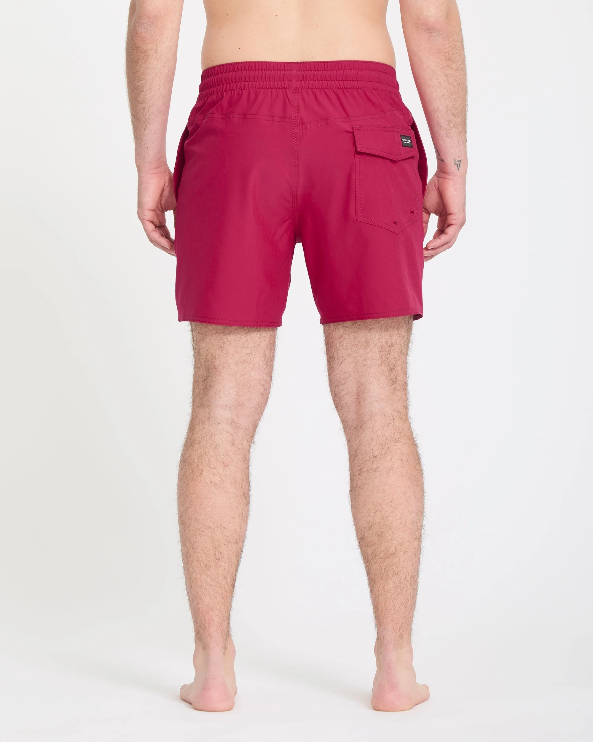 Boardshort Lido Solid Trunk 16" - Sangria - Image 2