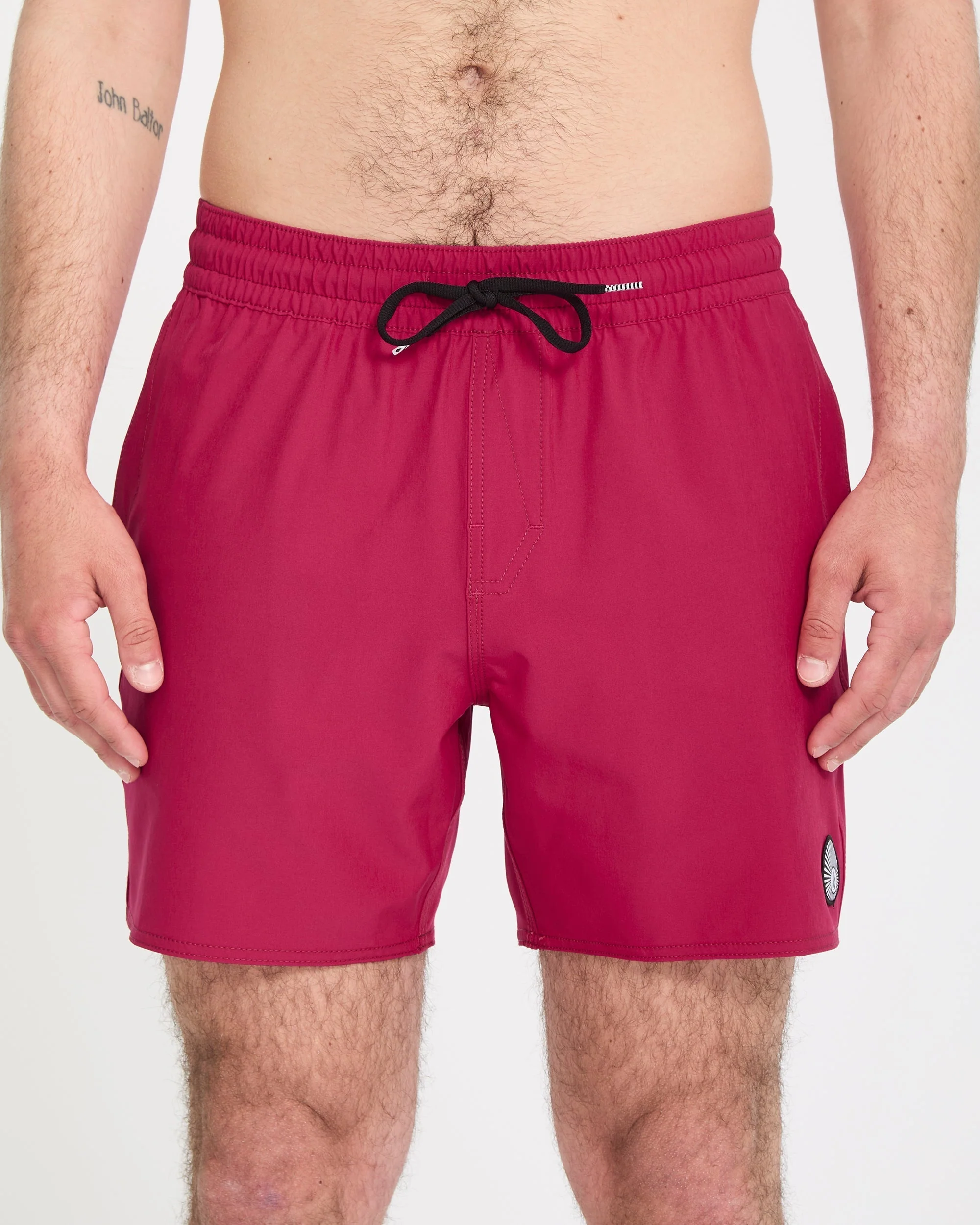Boardshort Lido Solid Trunk 16" - Sangria - Image 3