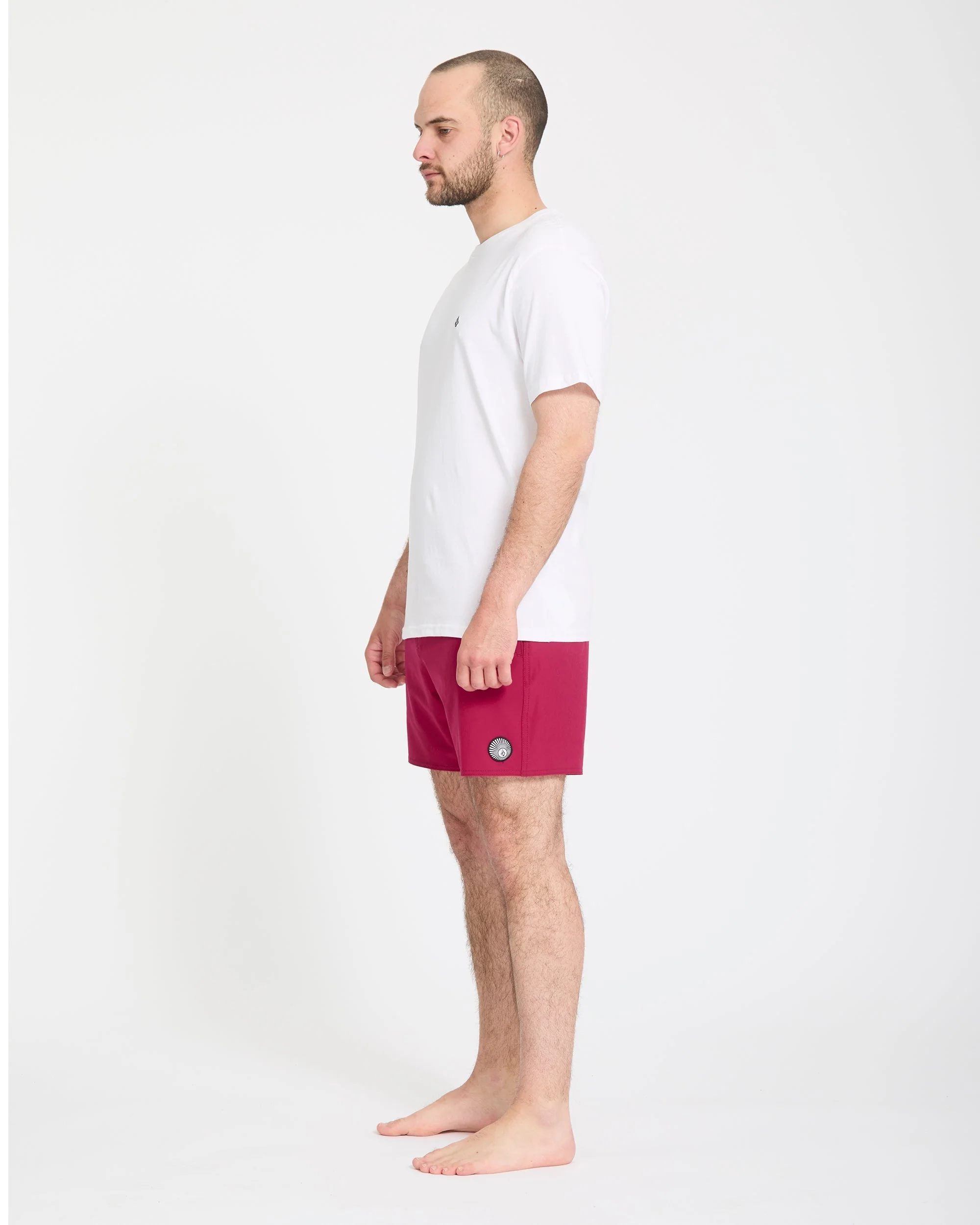 Boardshort Lido Solid Trunk 16" - Sangria - Image 6