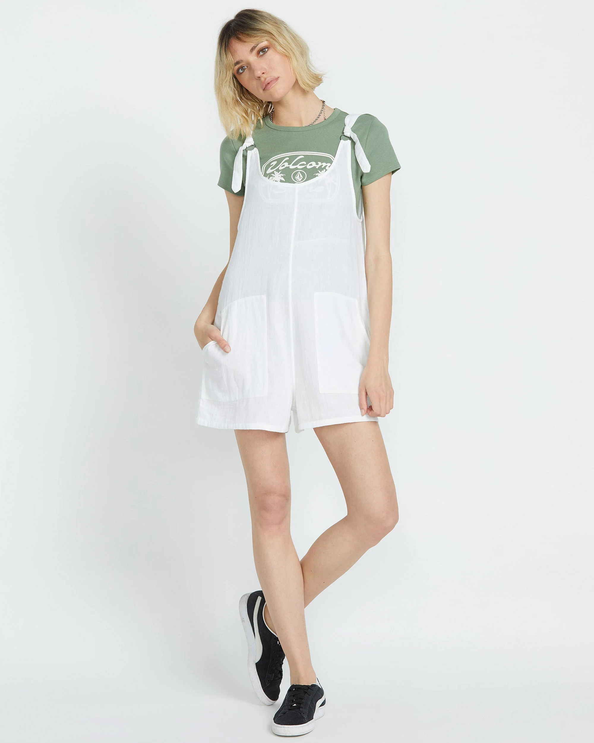 Combishort Lil Tie Strap - WHITE - Image 5