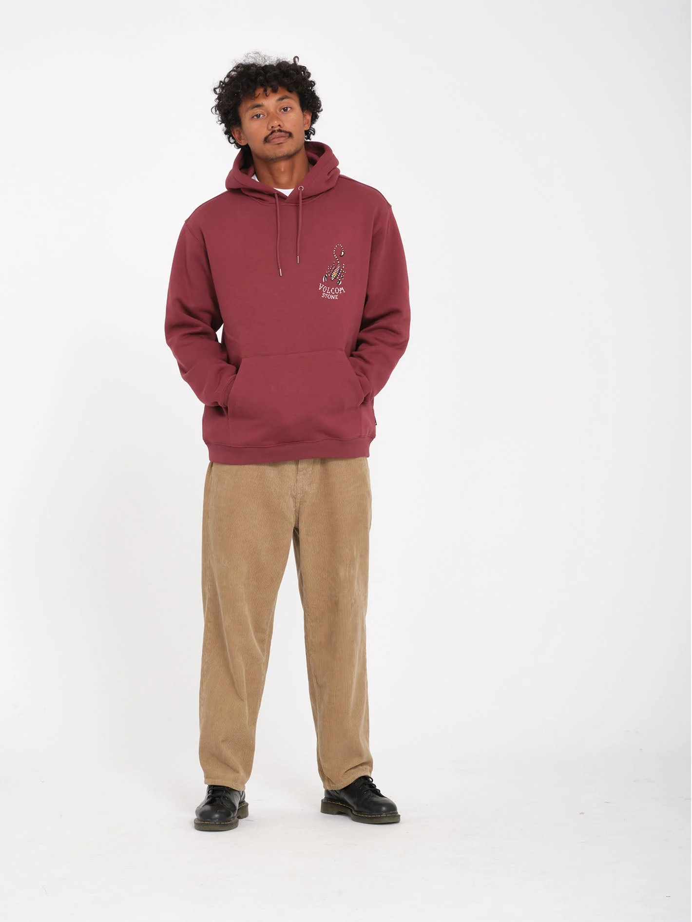 Sweat à capuche Lintell - MERLOT - Image 6
