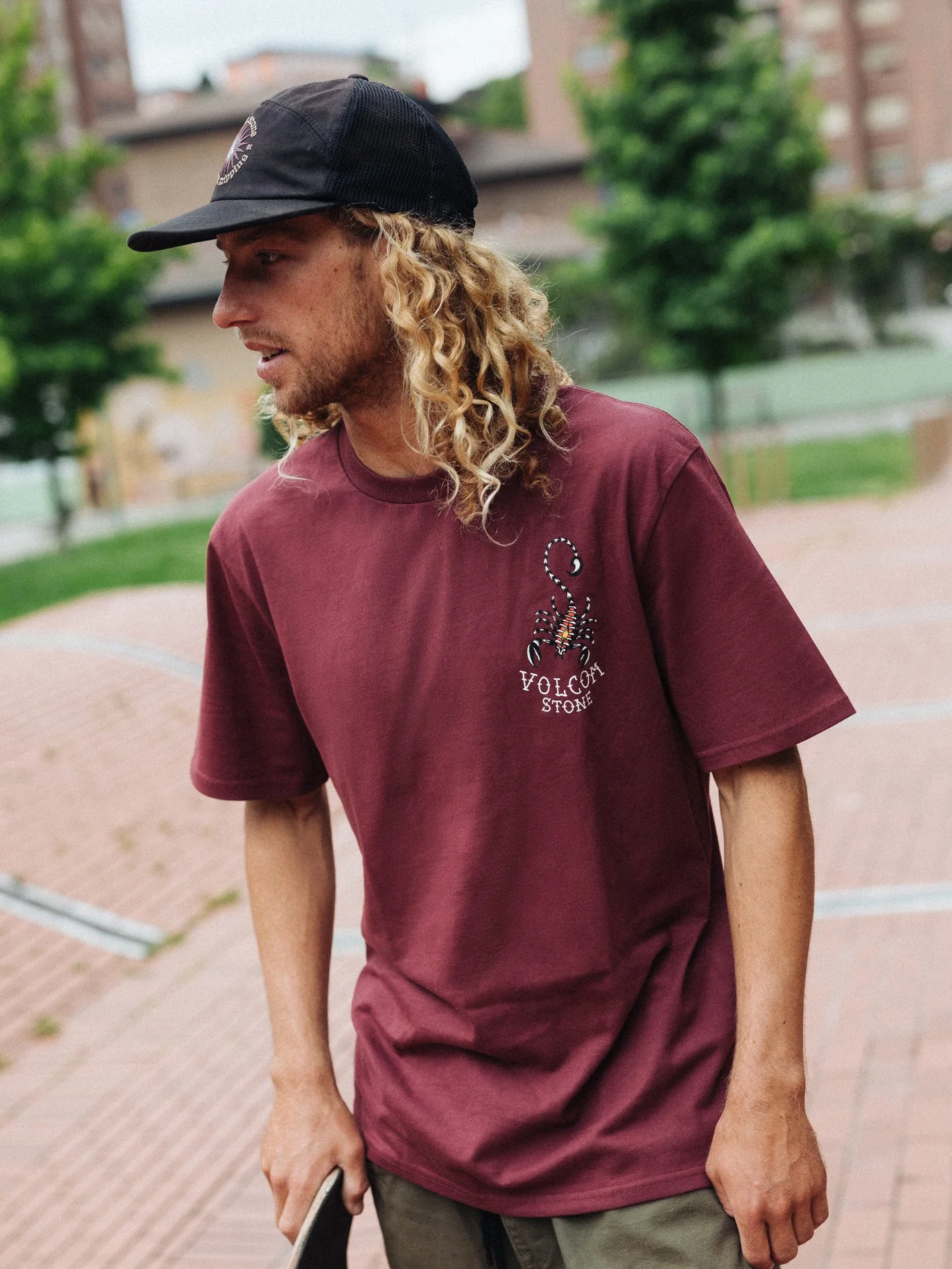 T-shirt Lintell - MERLOT - Image 2