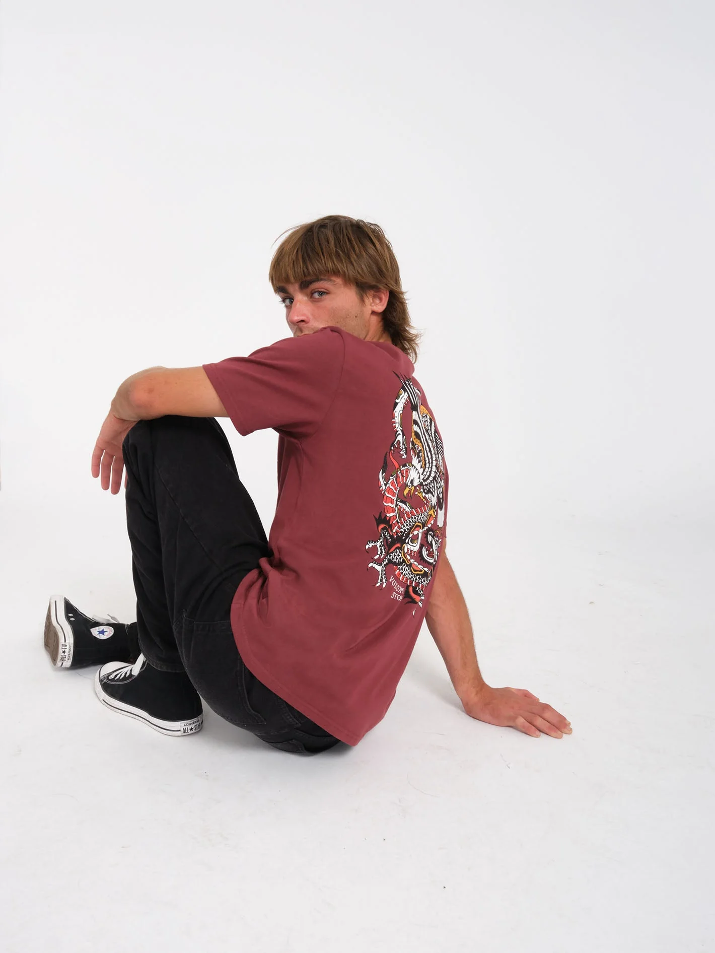 T-shirt Lintell - MERLOT - Image 6