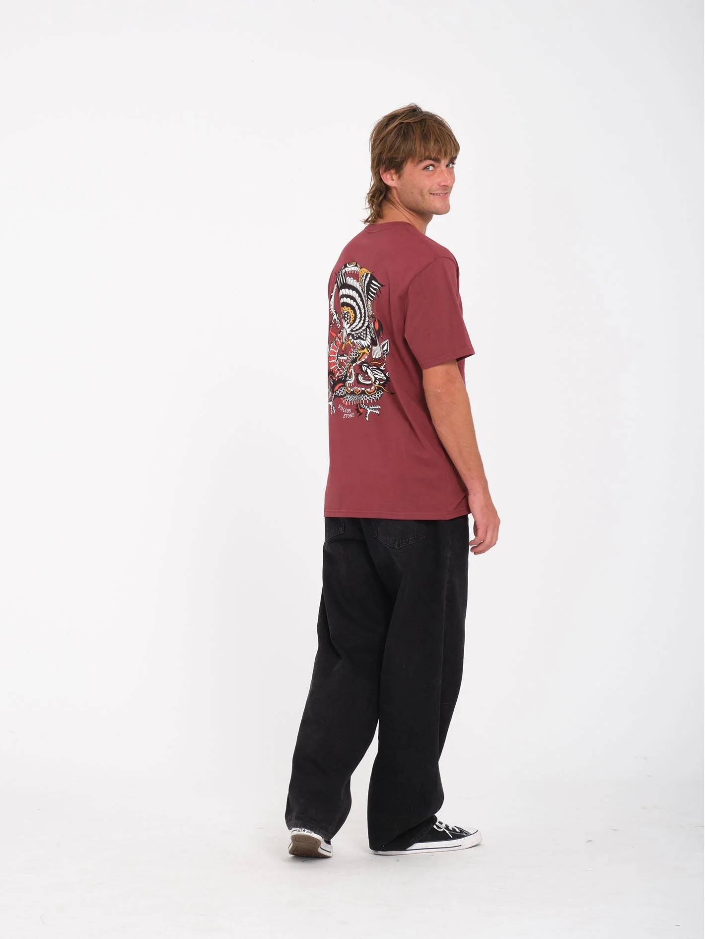 T-shirt Lintell - MERLOT - Image 9