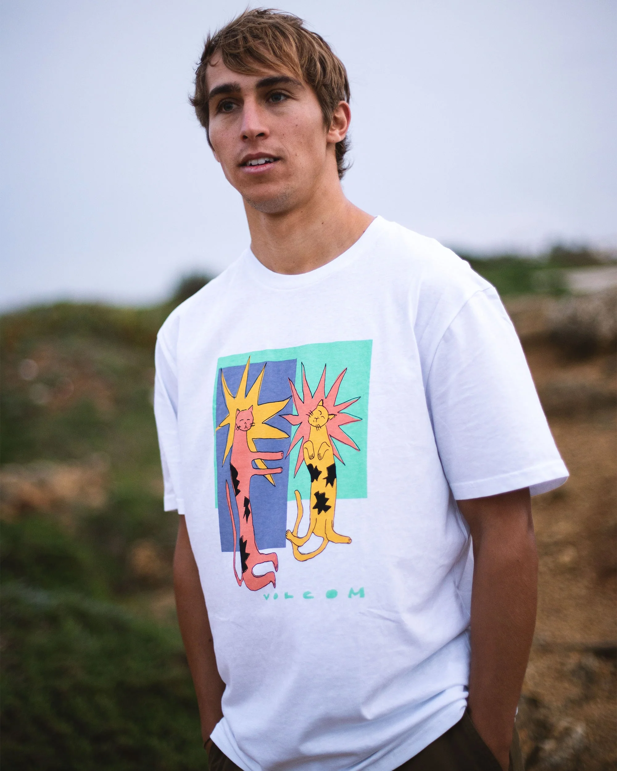 T-Shirt Longo Cats - White - Image 4