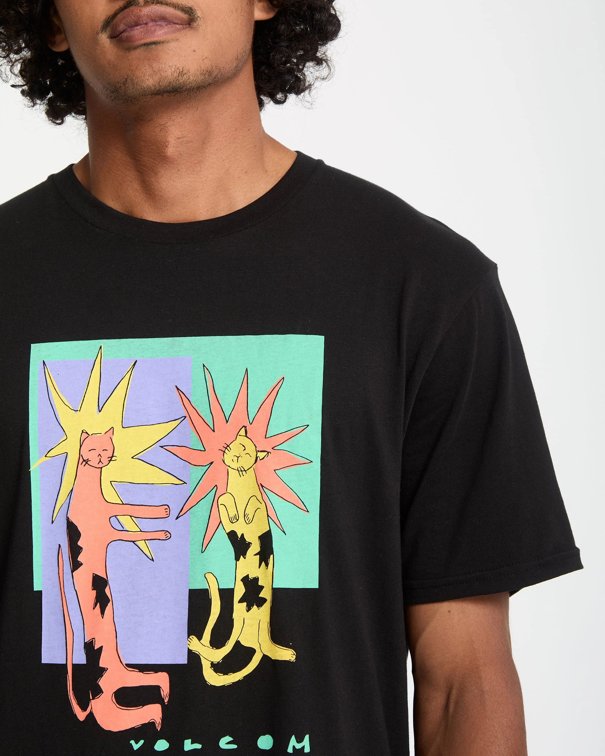 T-Shirt Longo Cats - Black - Image 3