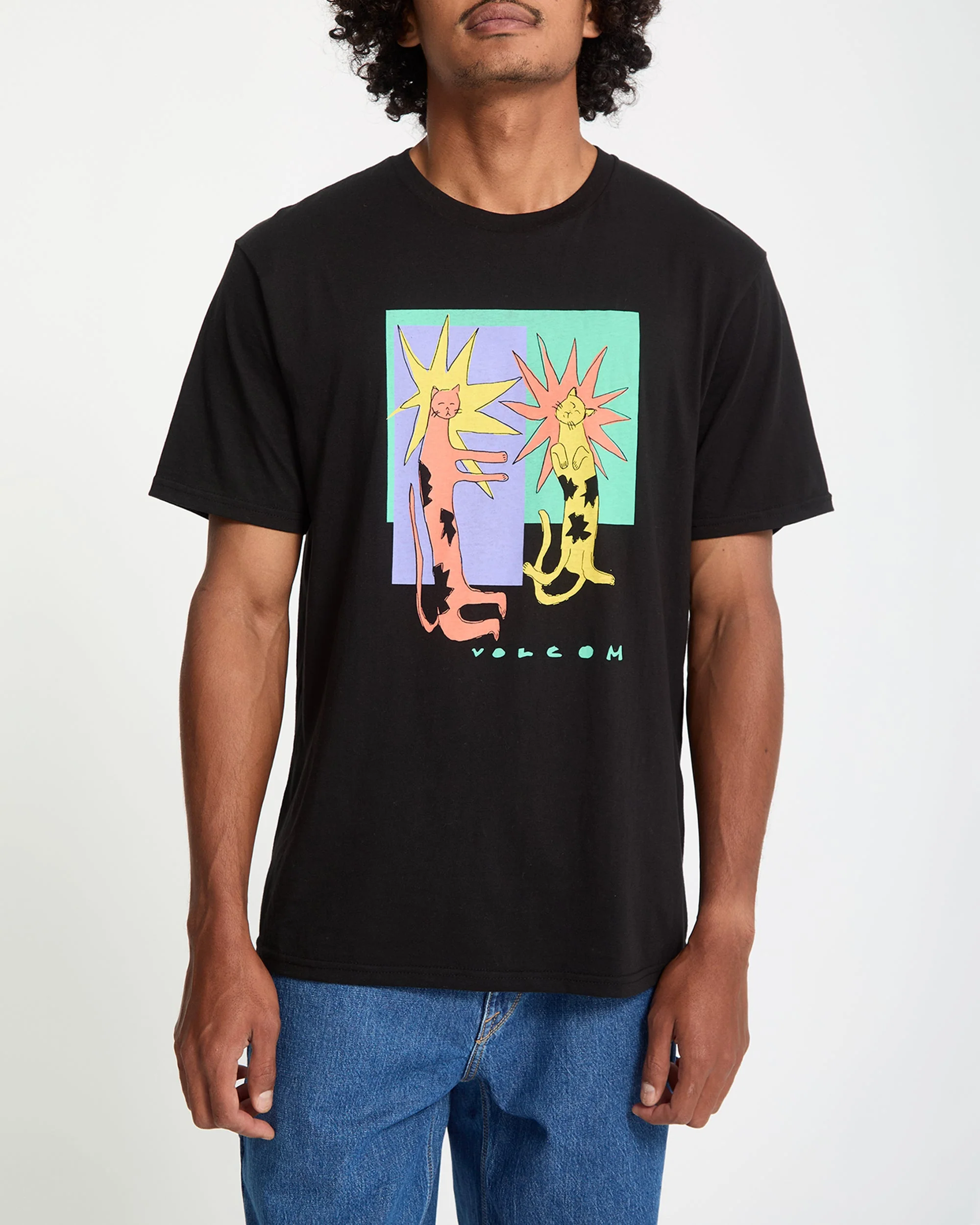 T-Shirt Longo Cats - Black - Image 5