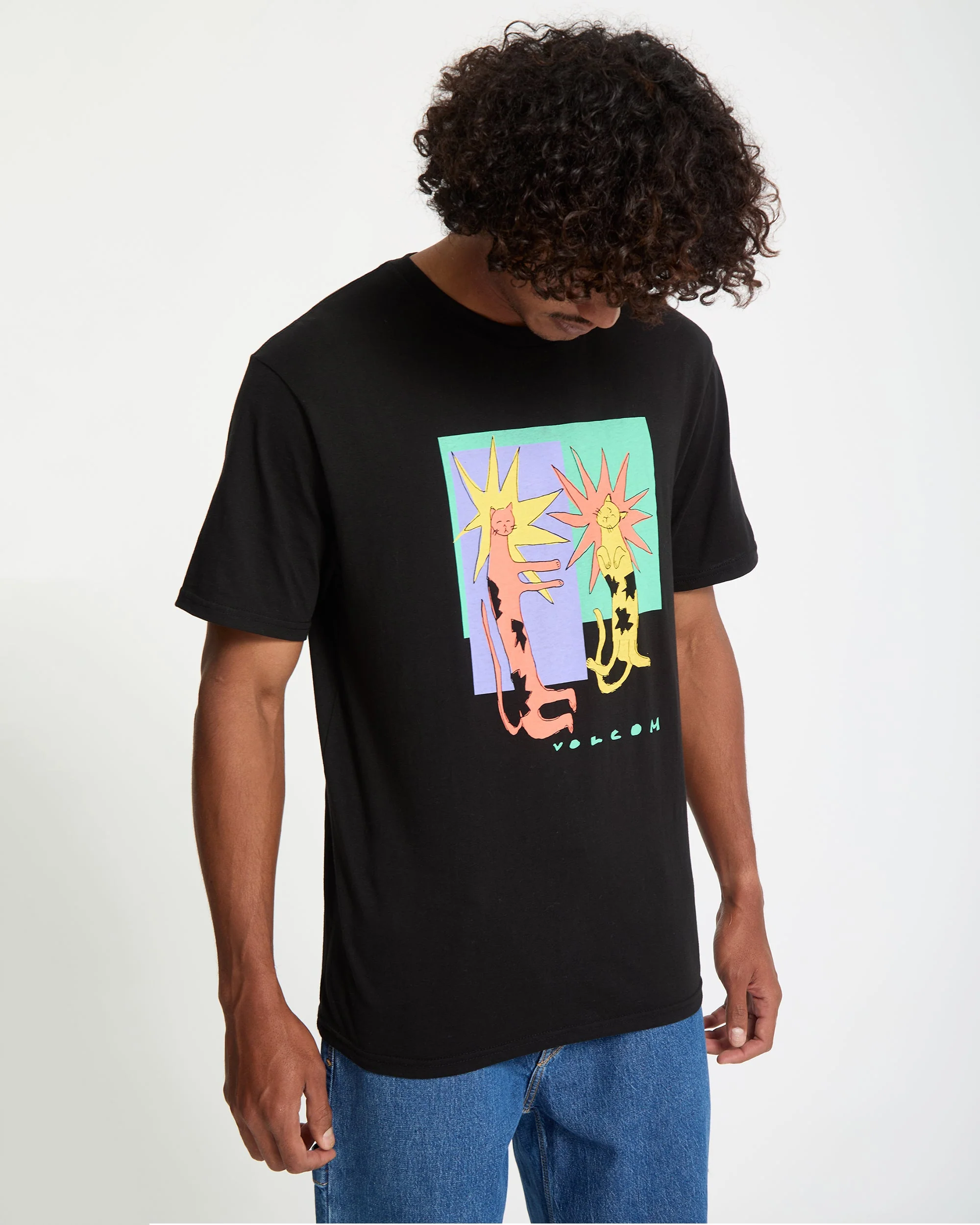 T-Shirt Longo Cats - Black - Image 6