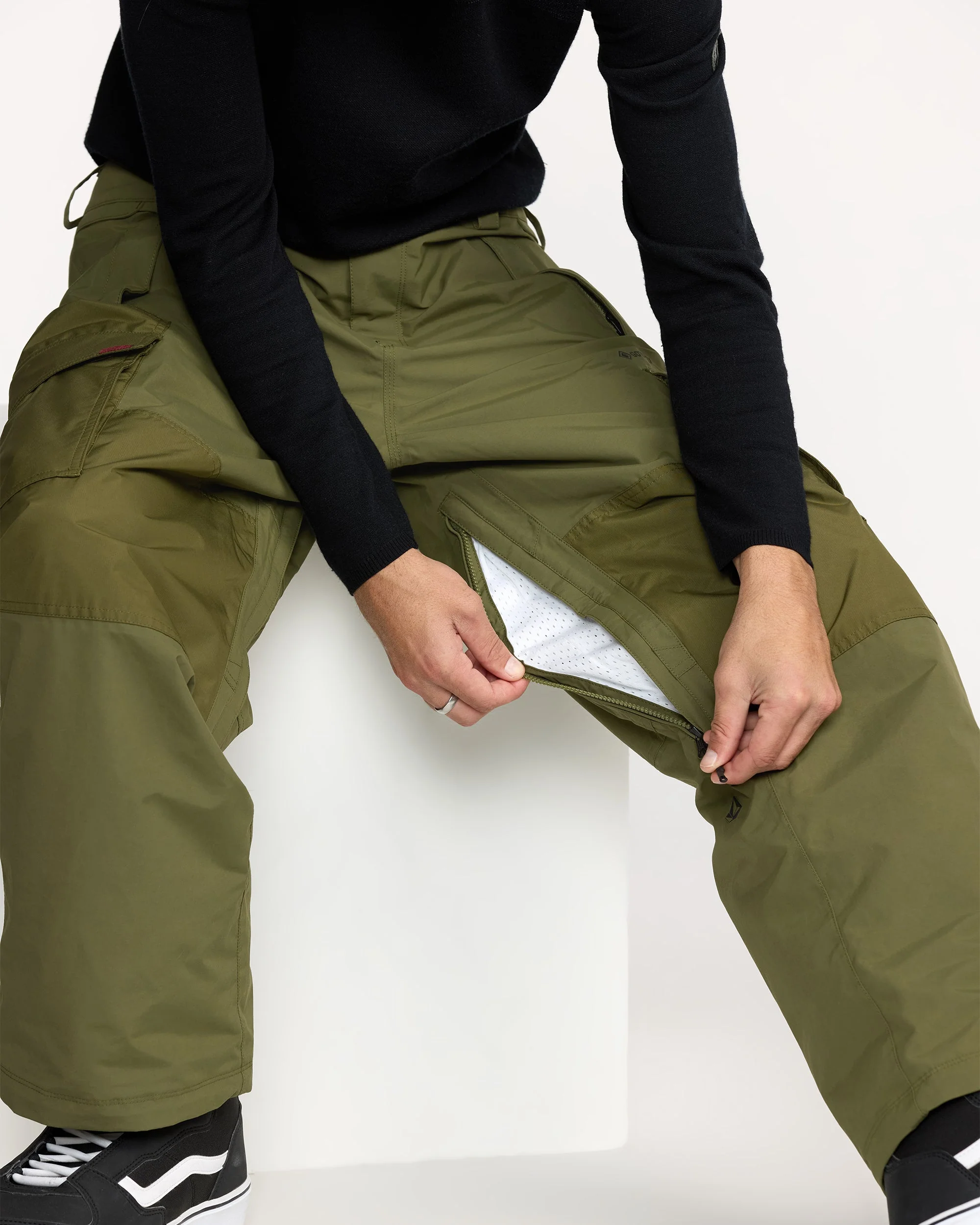 Pantalon Gore-Tex Longo - Dark Olive - Image 7