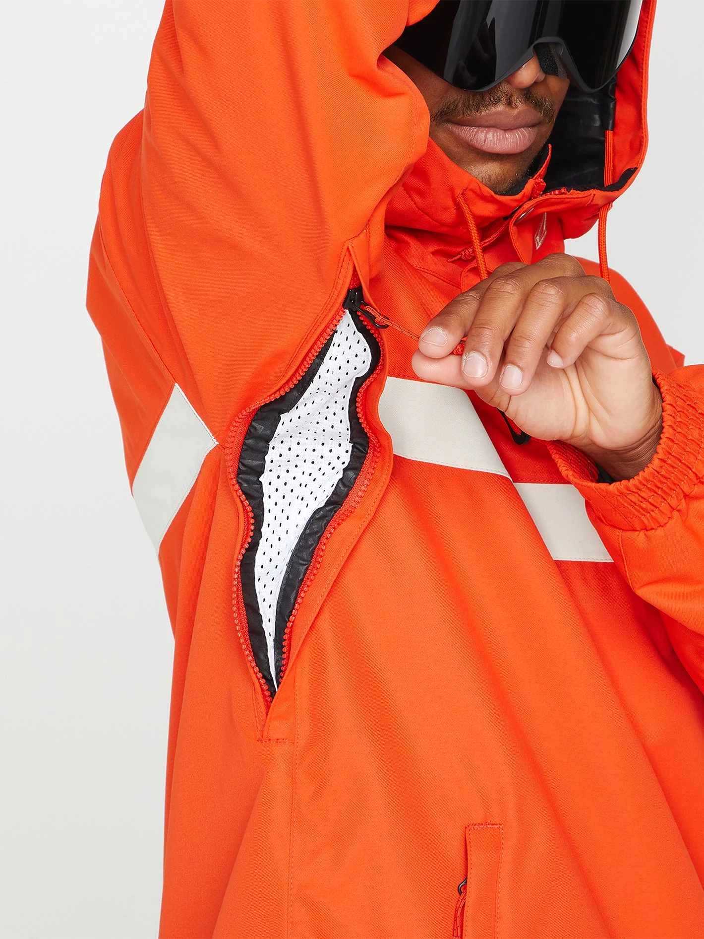 Veste de snow Longo Pullover - Orange Shock - Image 10