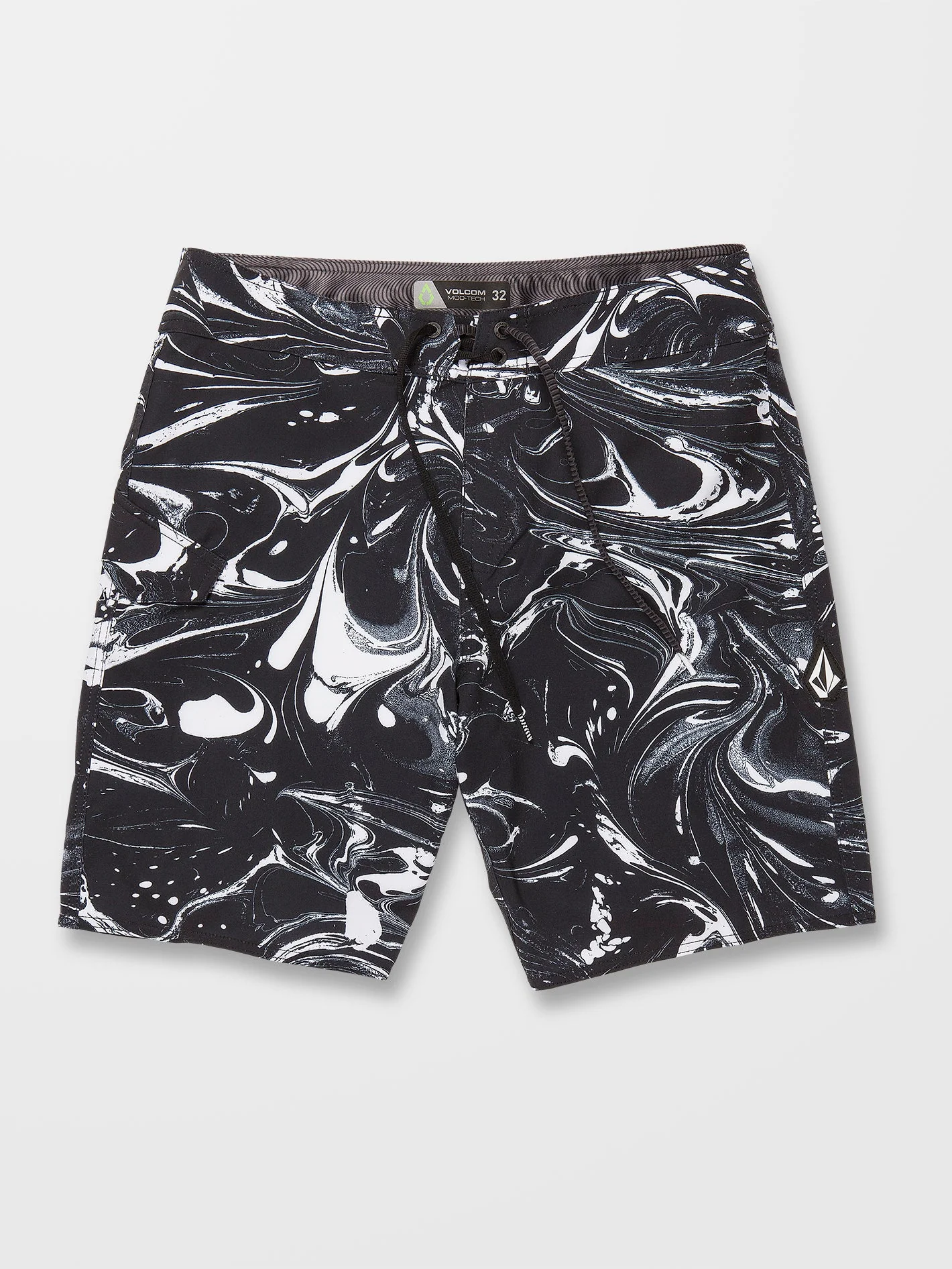 Boardshort Marble Mod 19" - BLACK - Image 3