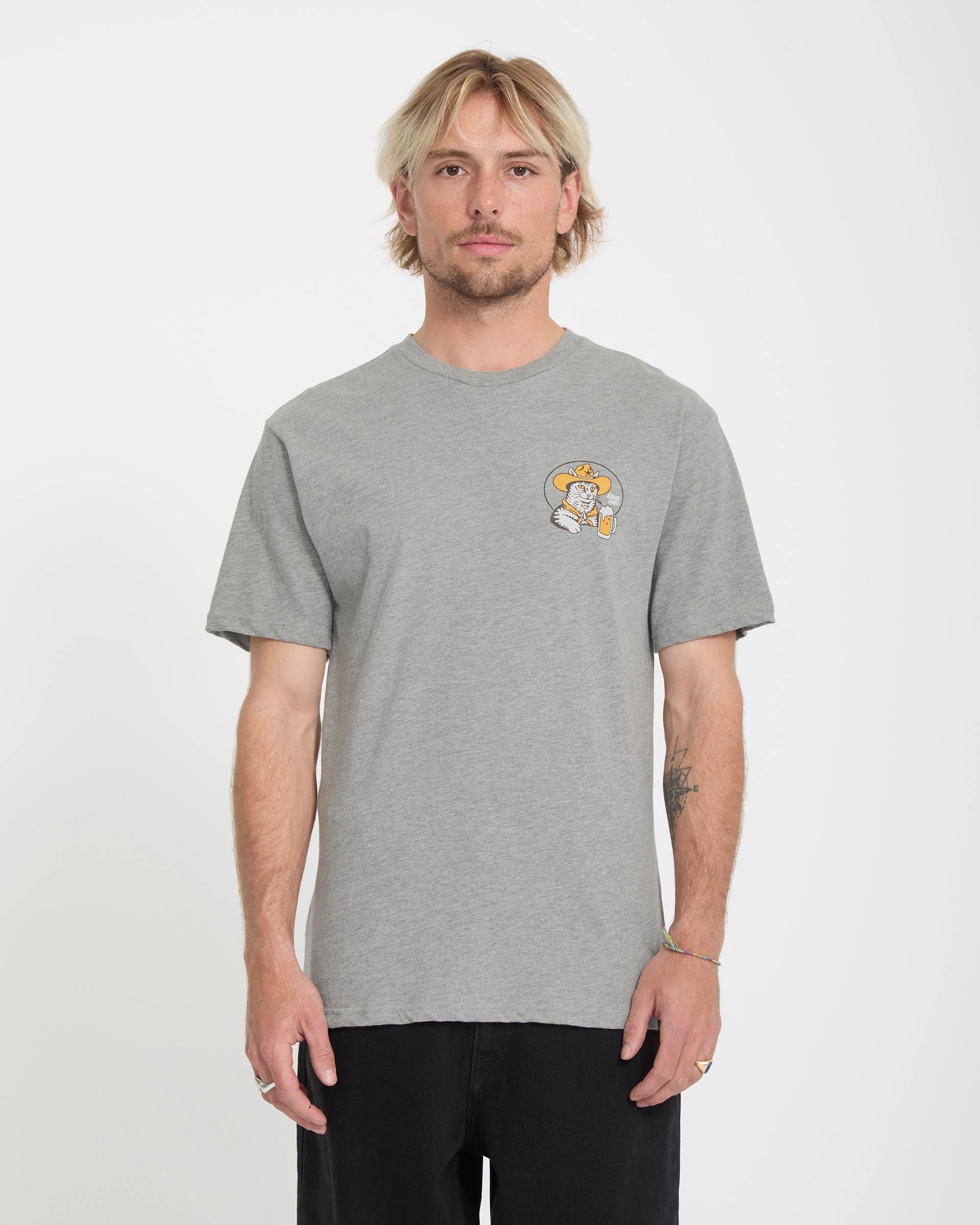 T-shirt Meowdy - Heather Grey