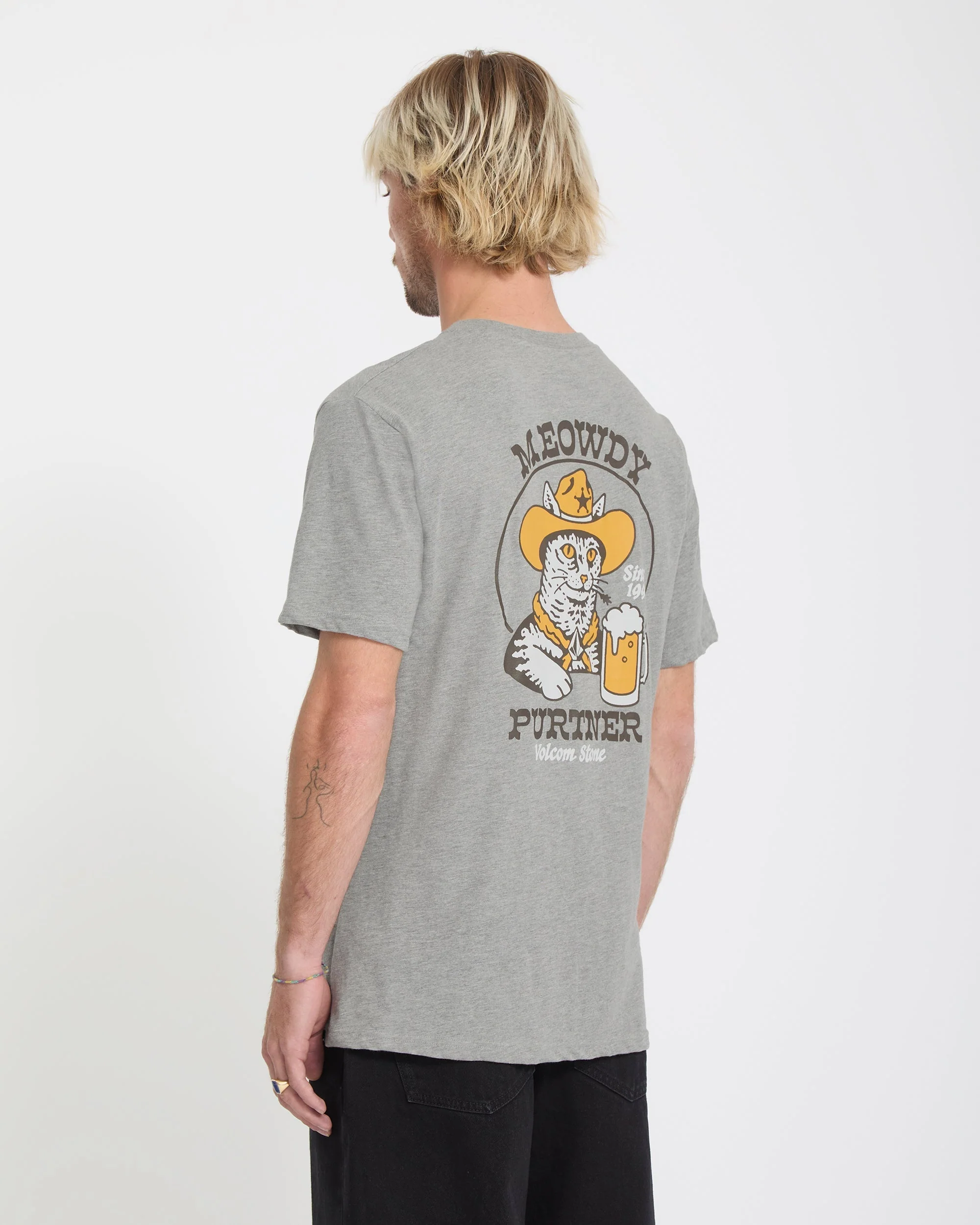 T-shirt Meowdy - Heather Grey - Image 2