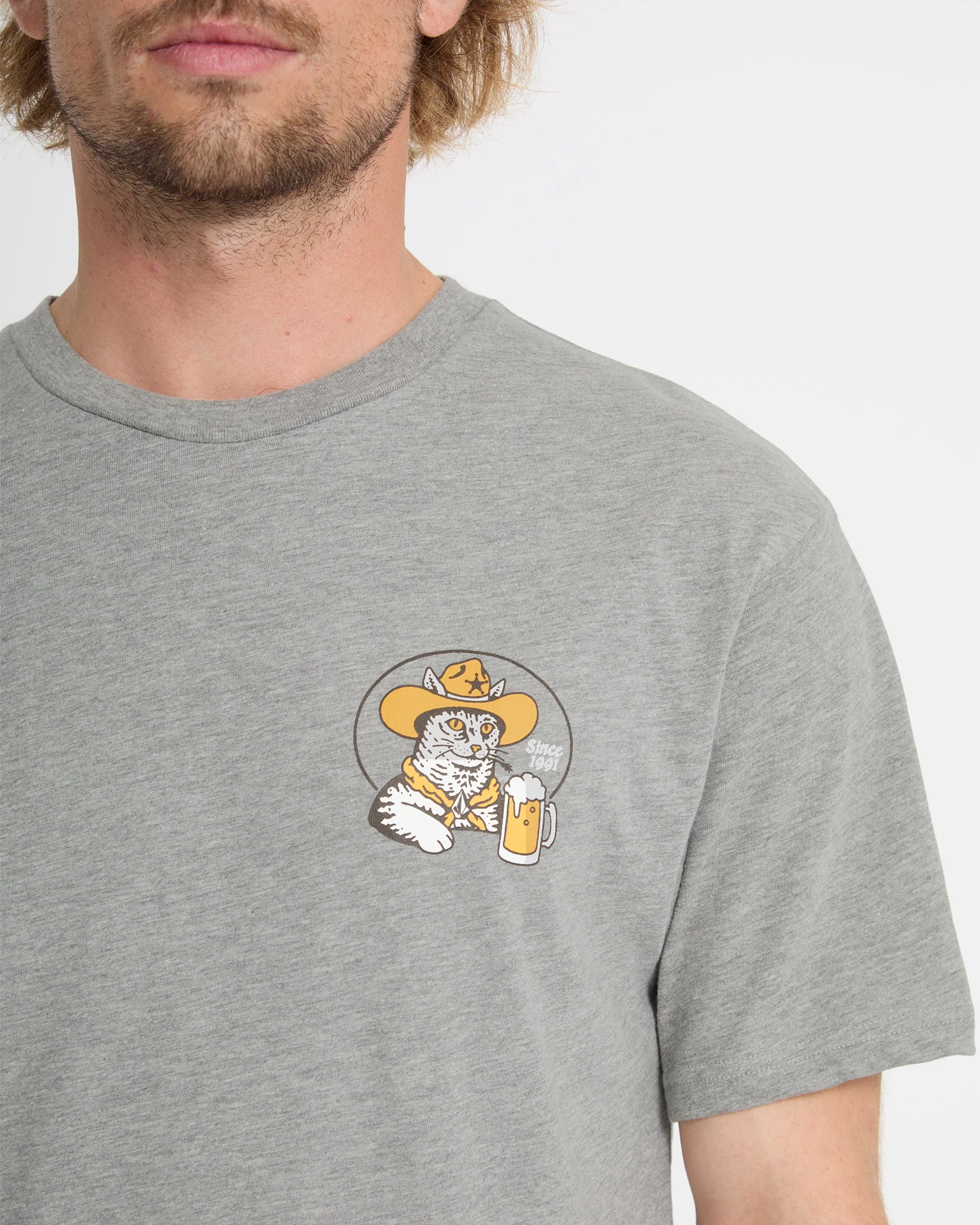 T-shirt Meowdy - Heather Grey - Image 6