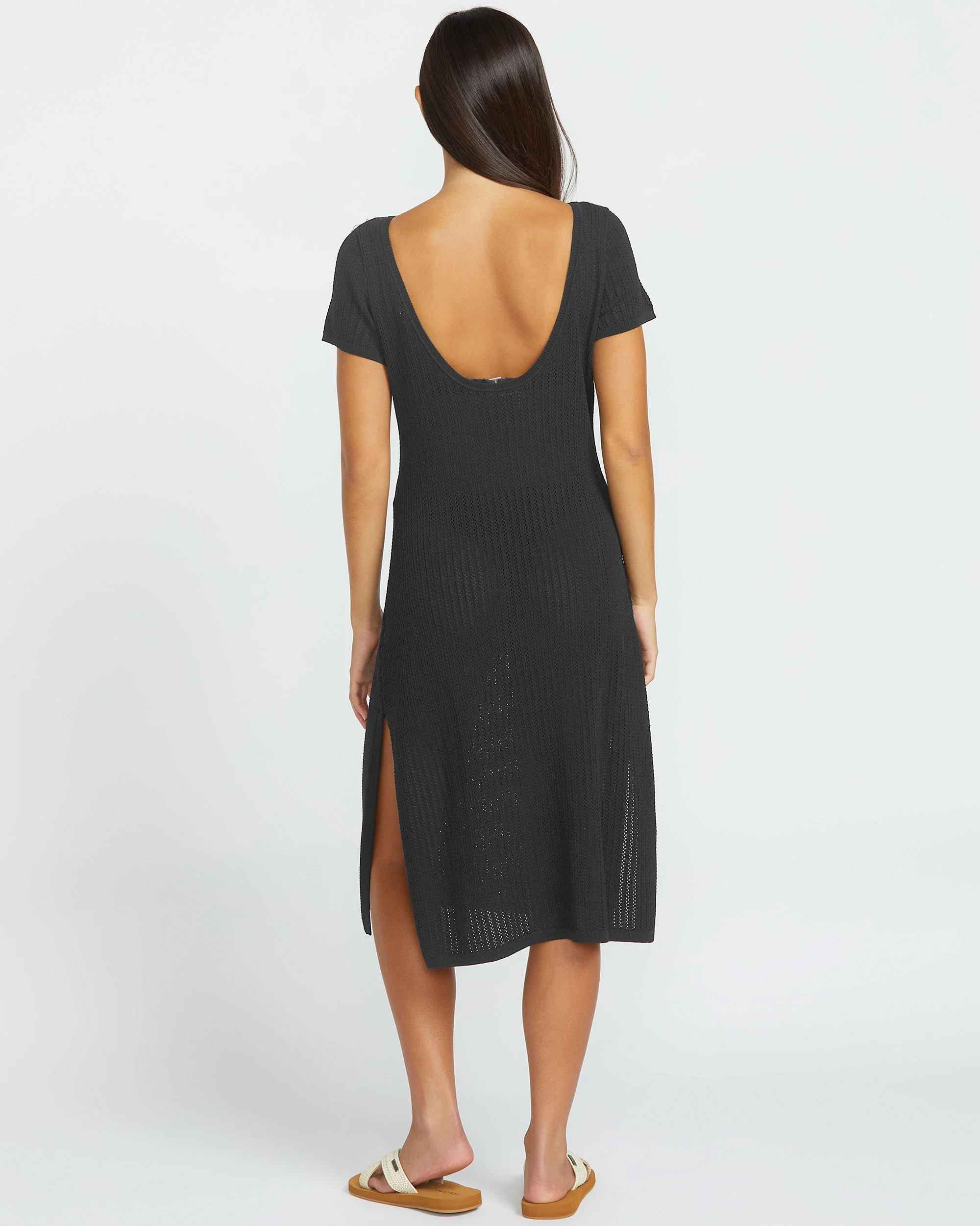 Robe de Plage Meshy- BLACK - Image 2