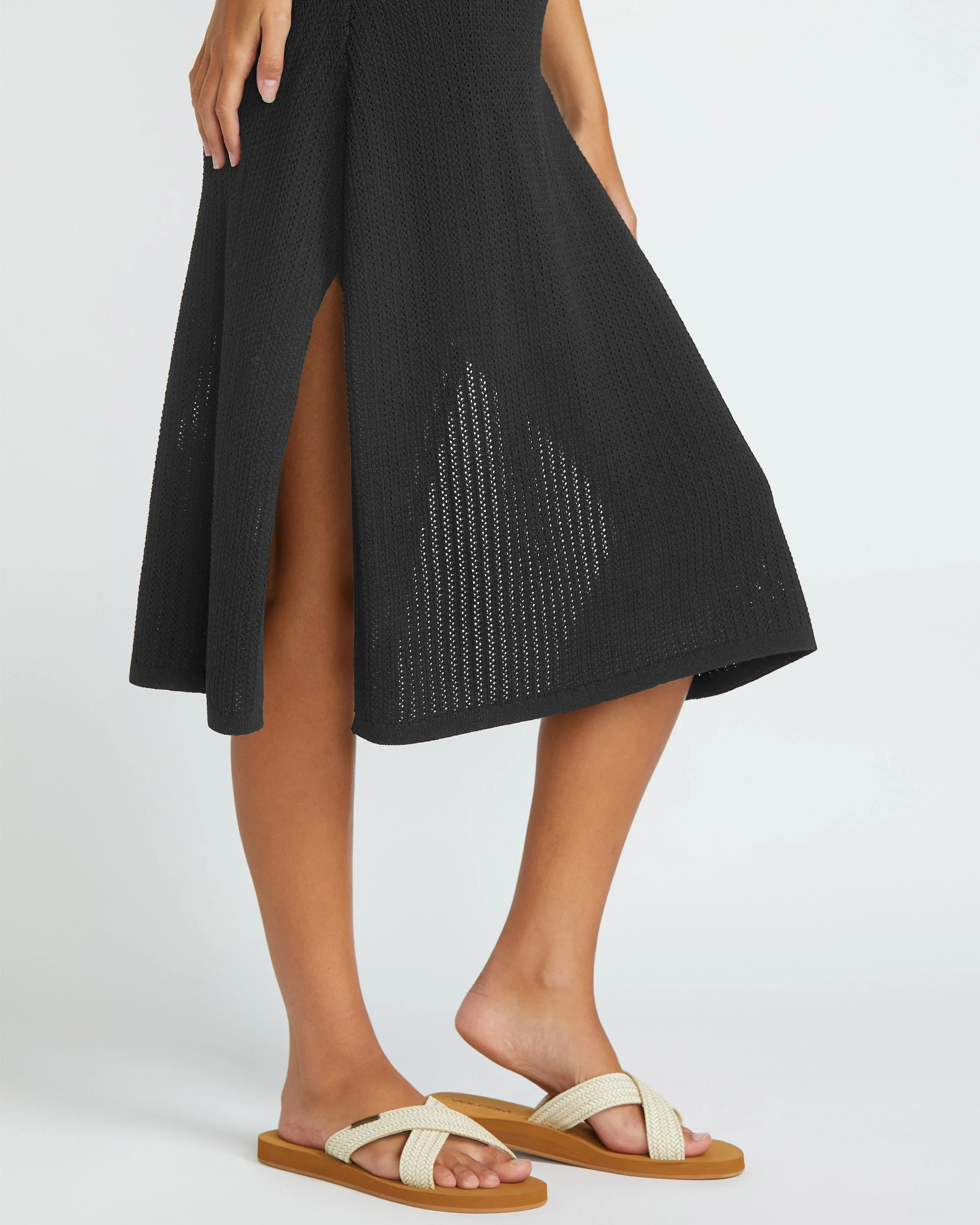 Robe de Plage Meshy- BLACK - Image 4
