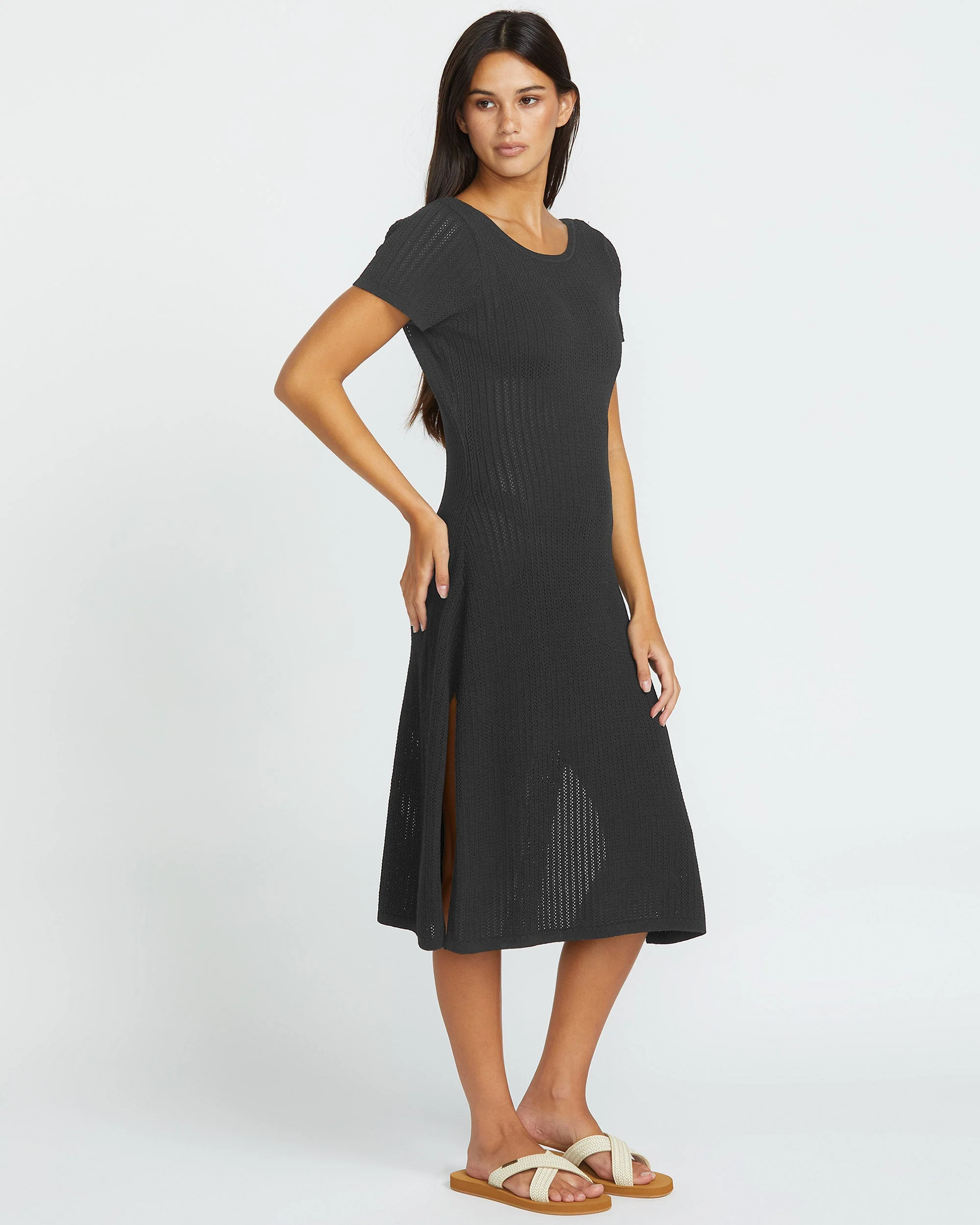 Robe de Plage Meshy- BLACK - Image 5