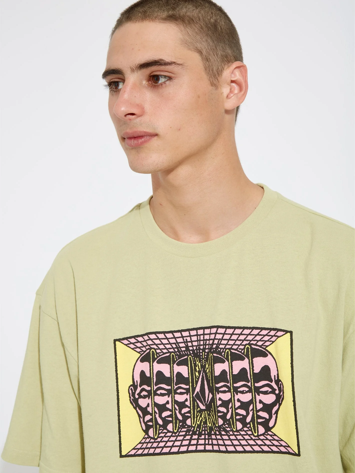 T-shirt Mind Invasion - LENTIL GREEN - Image 3