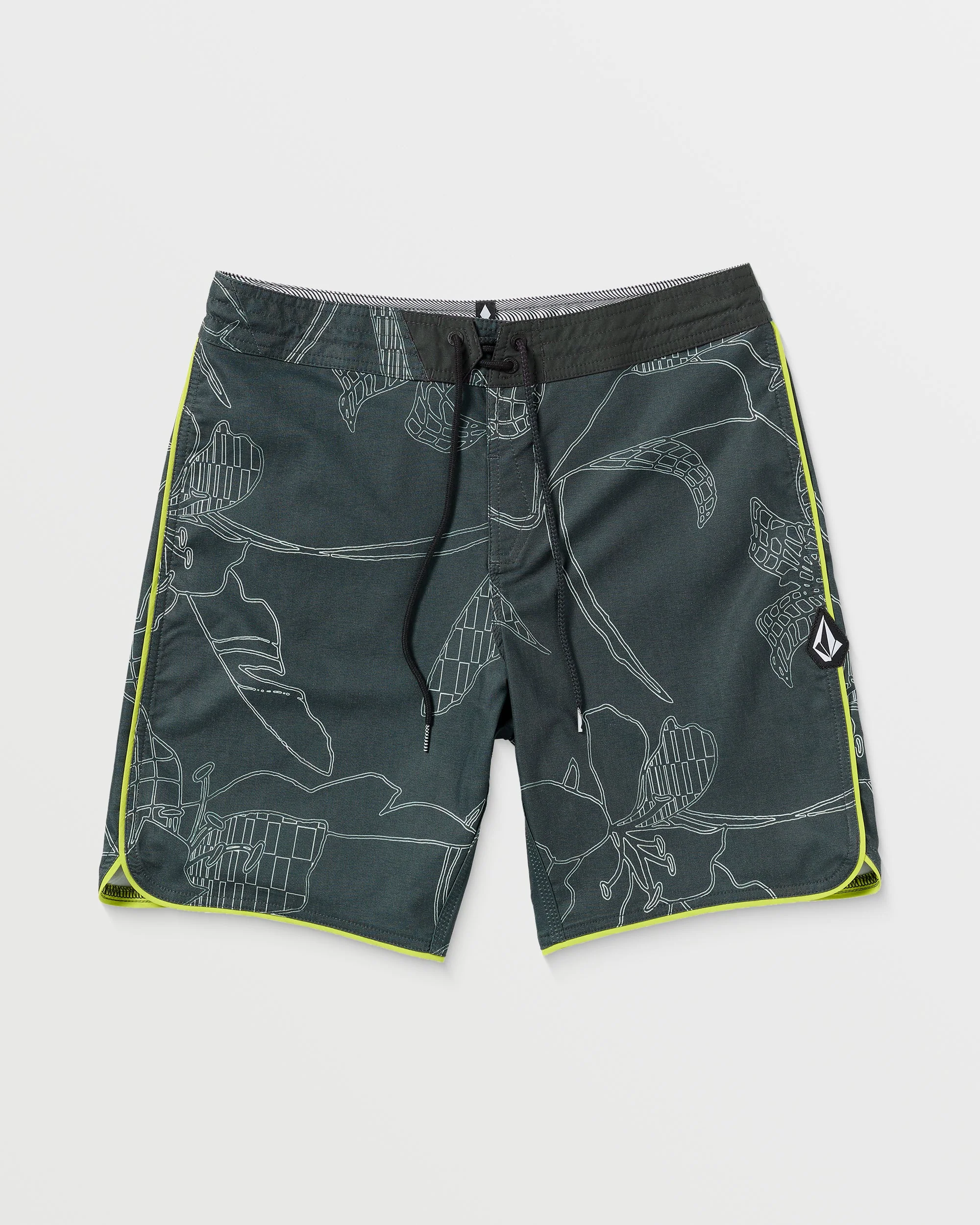 Boardshort Mister Fib Scallop Stoney 19" - STEALTH - Image 7