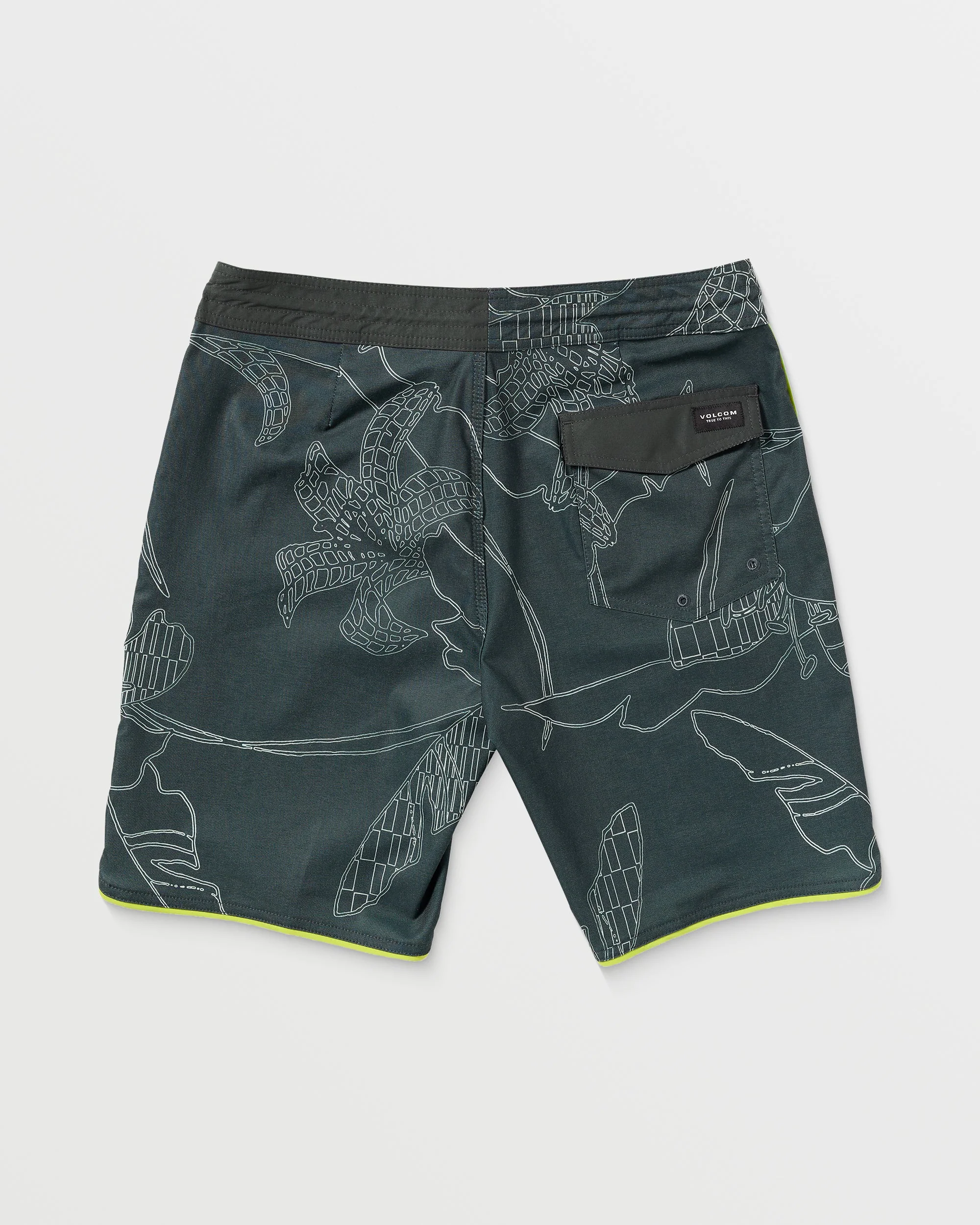 Boardshort Mister Fib Scallop Stoney 19" - STEALTH - Image 8