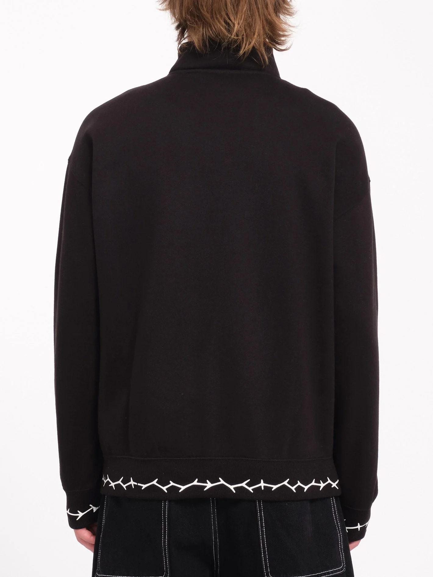 Sweat 1/2 Zip Mocklov - BLACK - Image 3