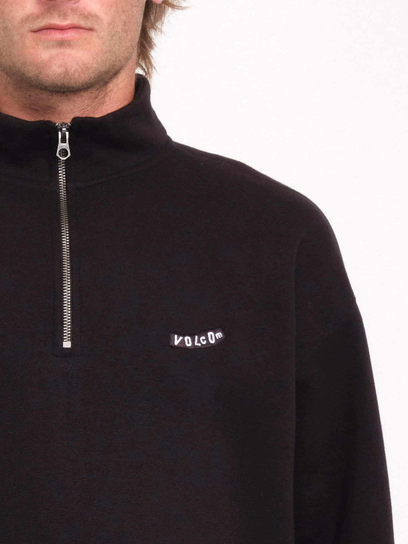 Sweat 1/2 Zip Mocklov - BLACK - Image 4