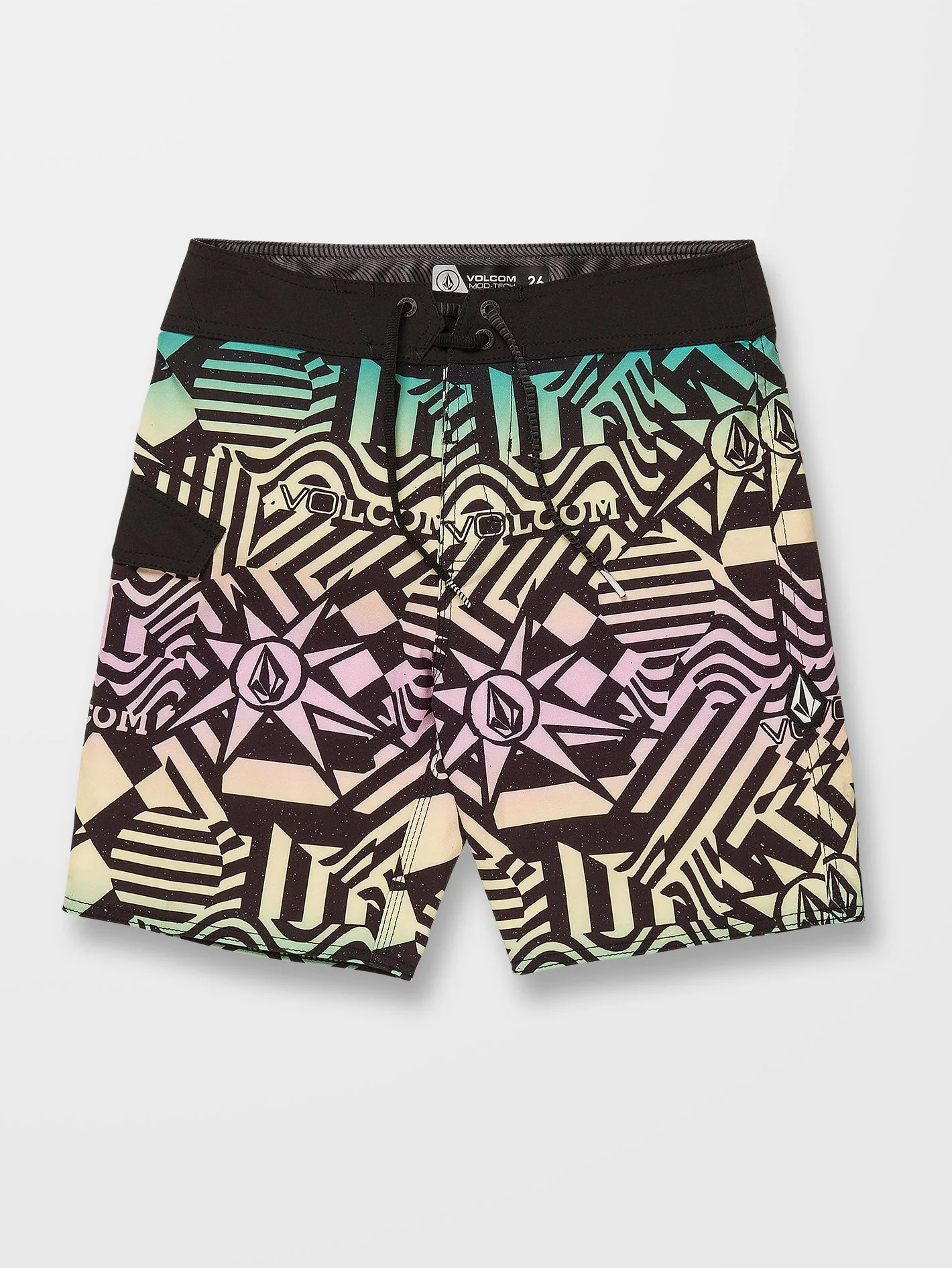 Boardshort Mod Ringer 16" - BLACK - (ENFANT) - Image 2