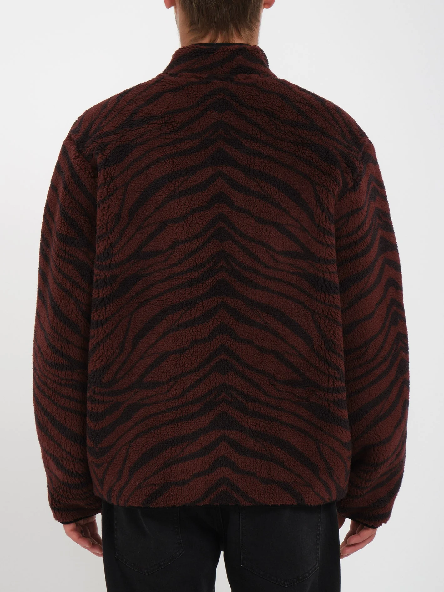 Sweat Sherpa Zippé Muzzer Fuzzar - BITTER CHOCOLATE - Image 2