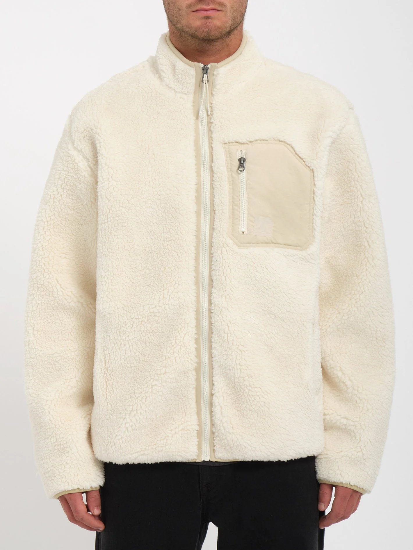 Sweat Sherpa Zippé Muzzer Fuzzar - DIRTY WHITE - Image 5