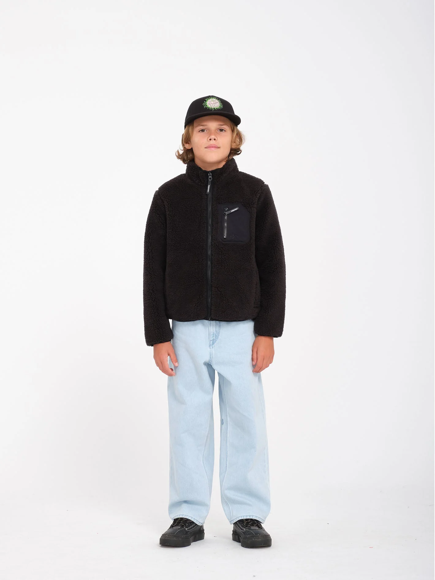 Sweat zippé Muzzer Fuzzar - BLACK - (ENFANT) - Image 5