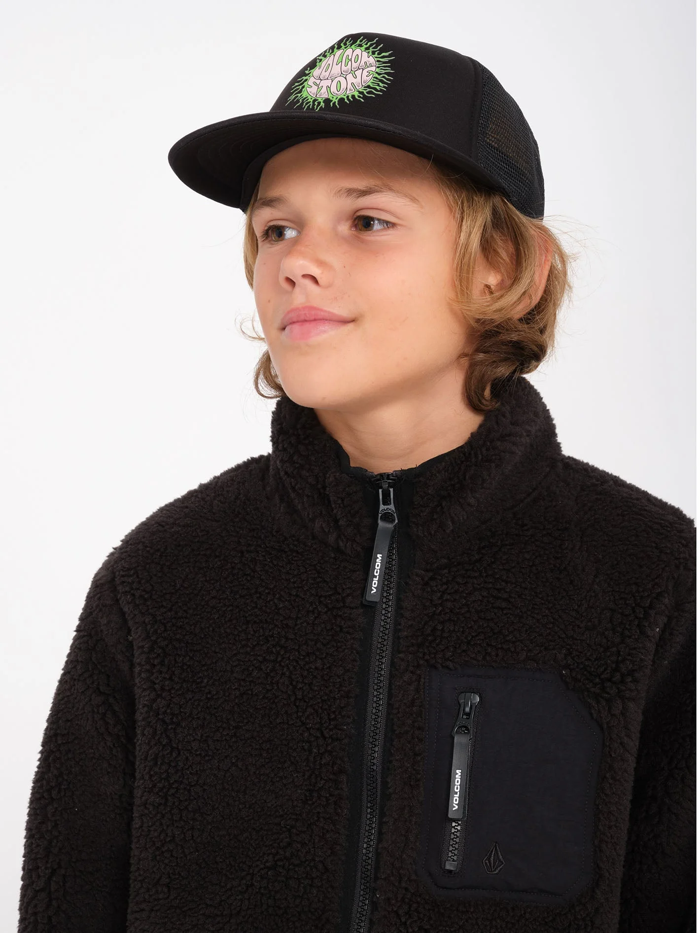 Sweat zippé Muzzer Fuzzar - BLACK - (ENFANT) - Image 6