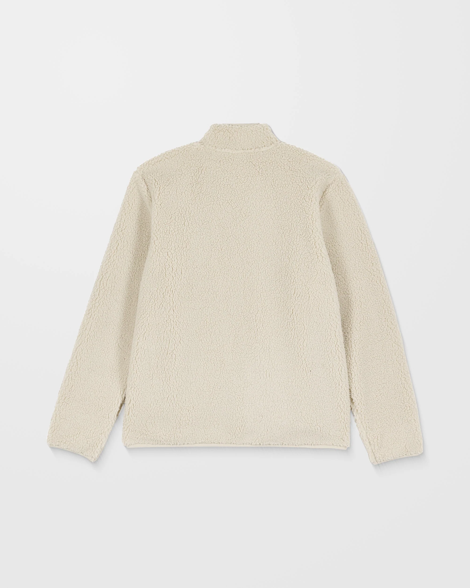 Sweat Sherpa Zippé Muzzer Fuzzar - Stone - Image 10