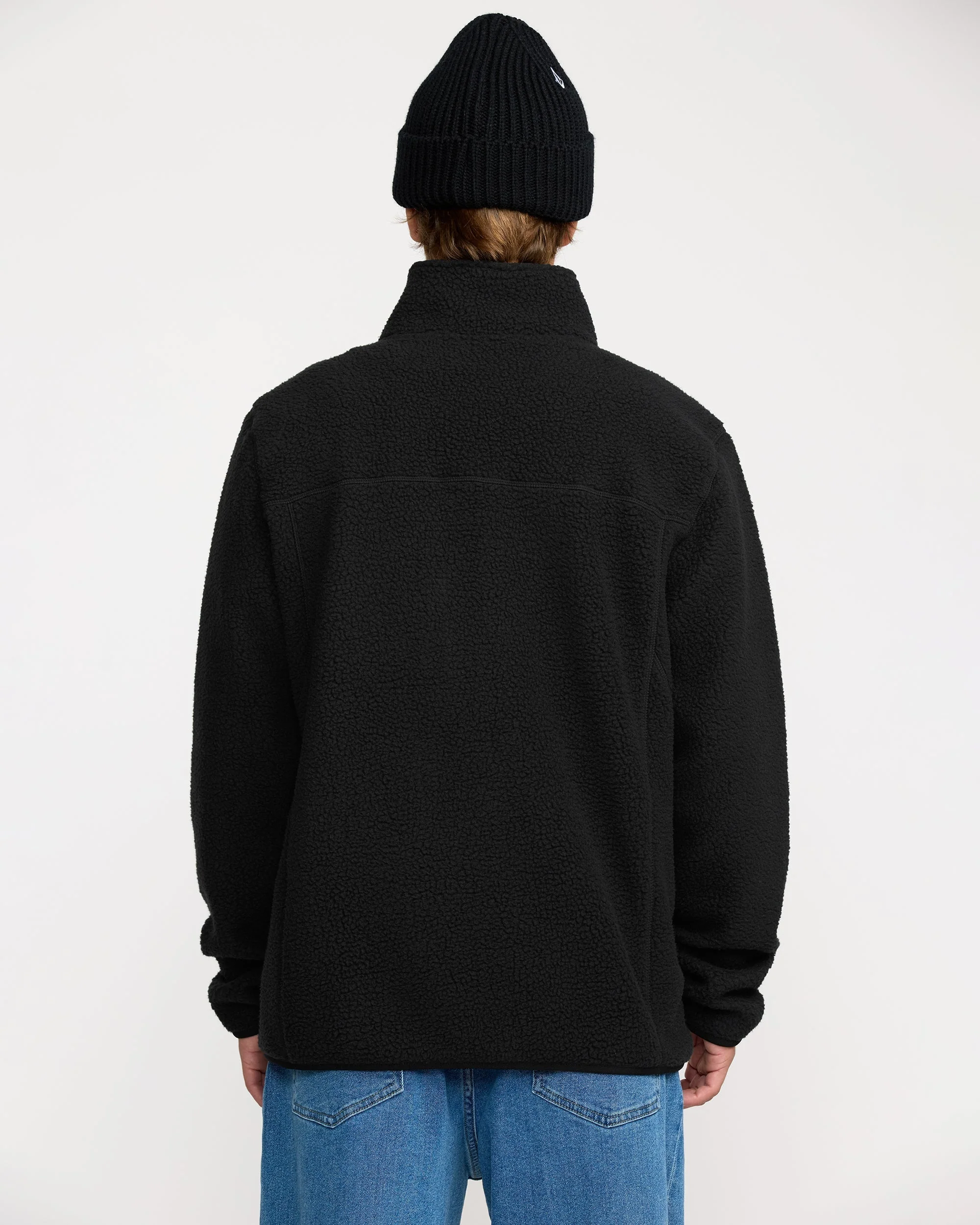 Veste zippée en sherpa Nelson - Black - Image 3