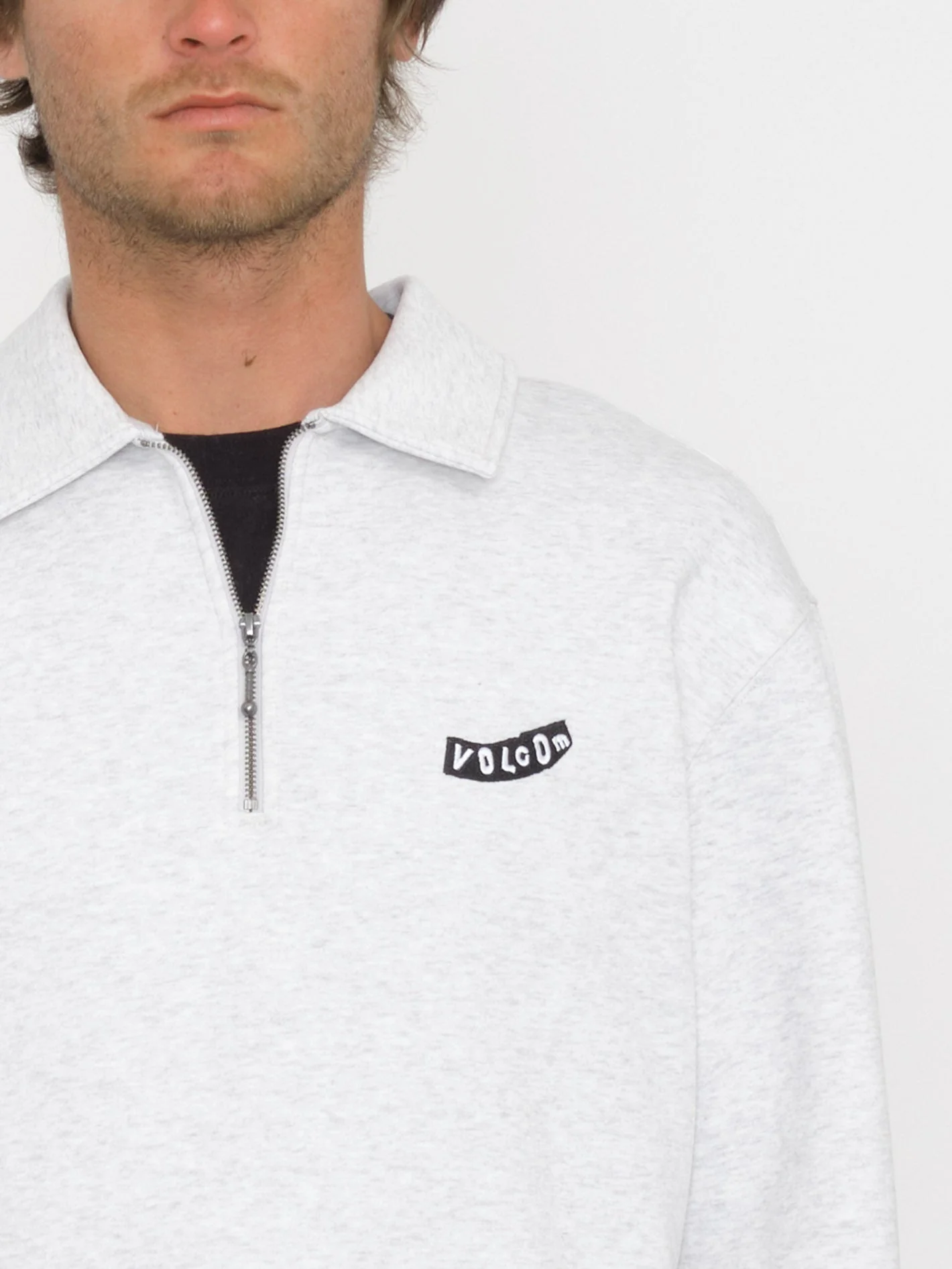 Sweatshirt Nevermine Terry - BONE HEATHER - Image 3