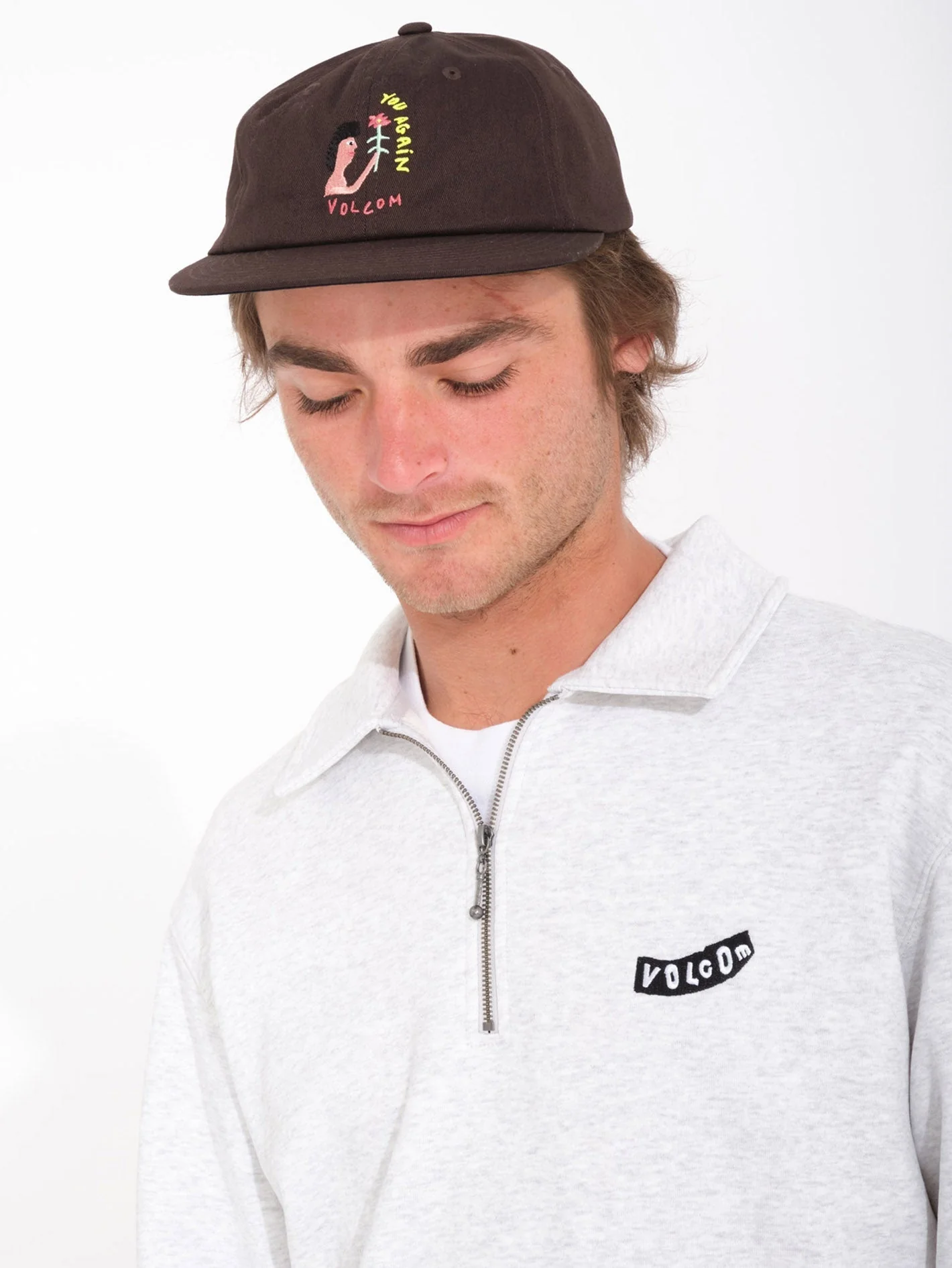 Sweatshirt Nevermine Terry - BONE HEATHER - Image 5
