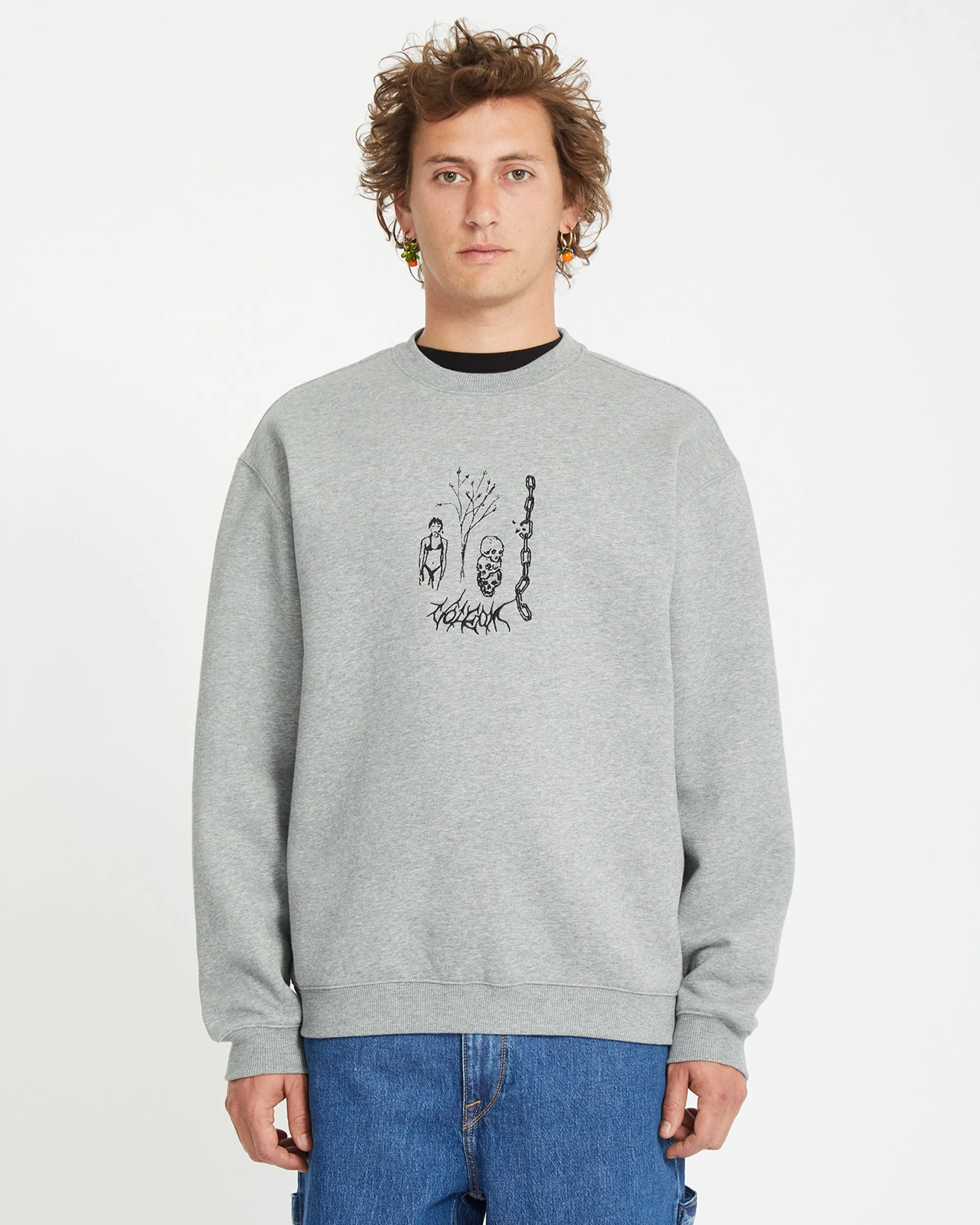 Sweatshirt Noder - HEATHER GREY