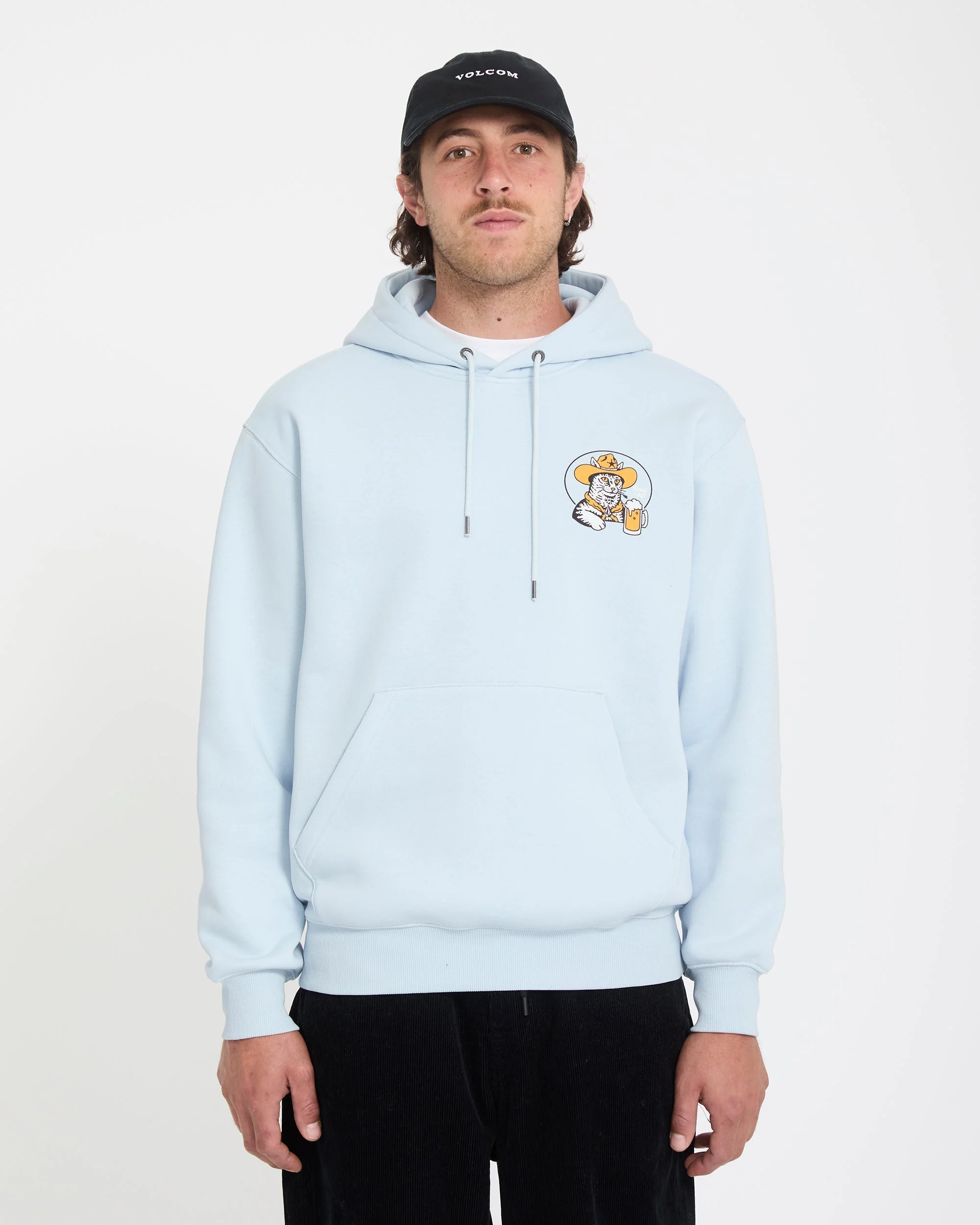 Sweat à capuche Noder - Light Blue Acid