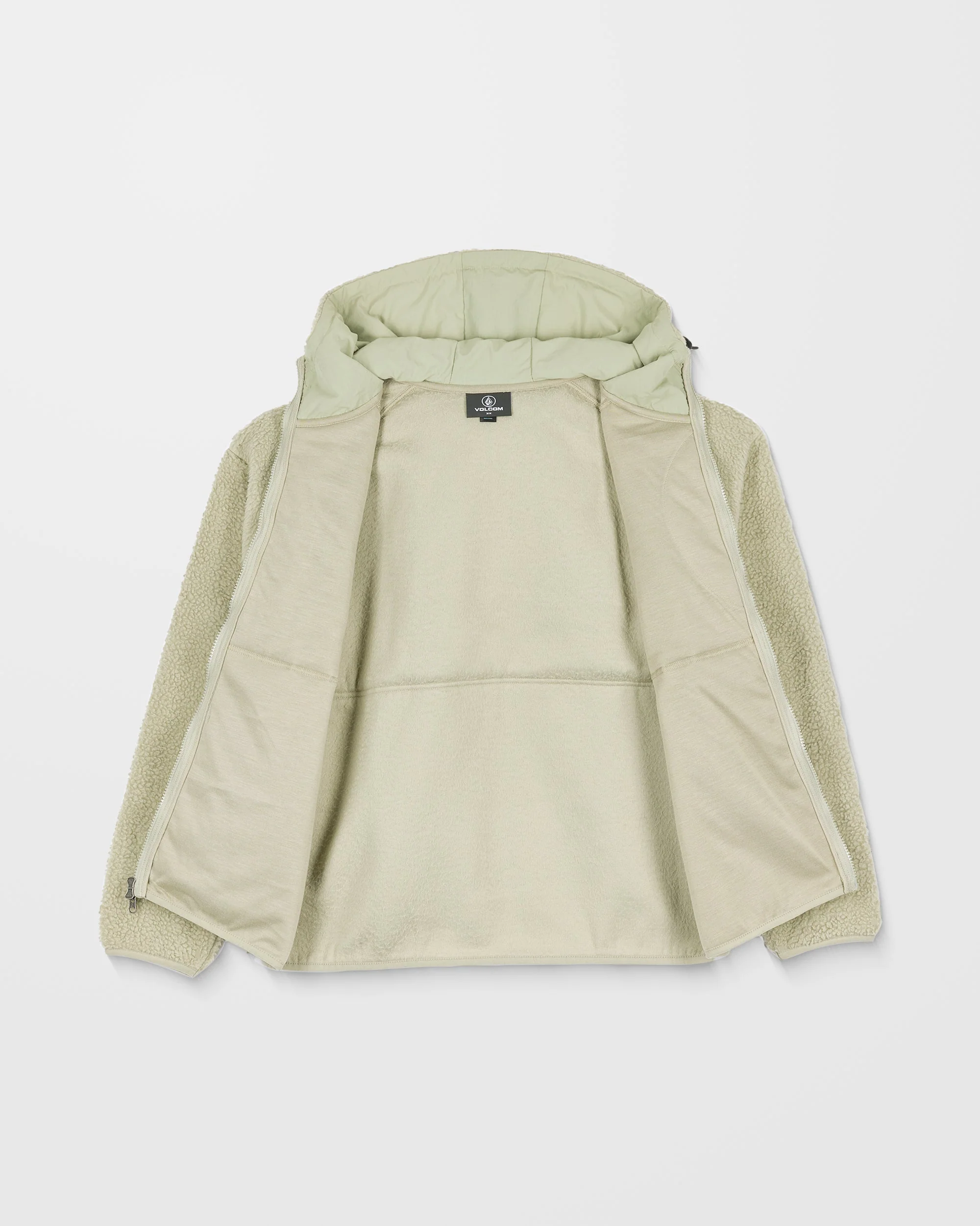 Sweat Sherpa À Capuche Zippé Nomaa - Green Tea - Image 10