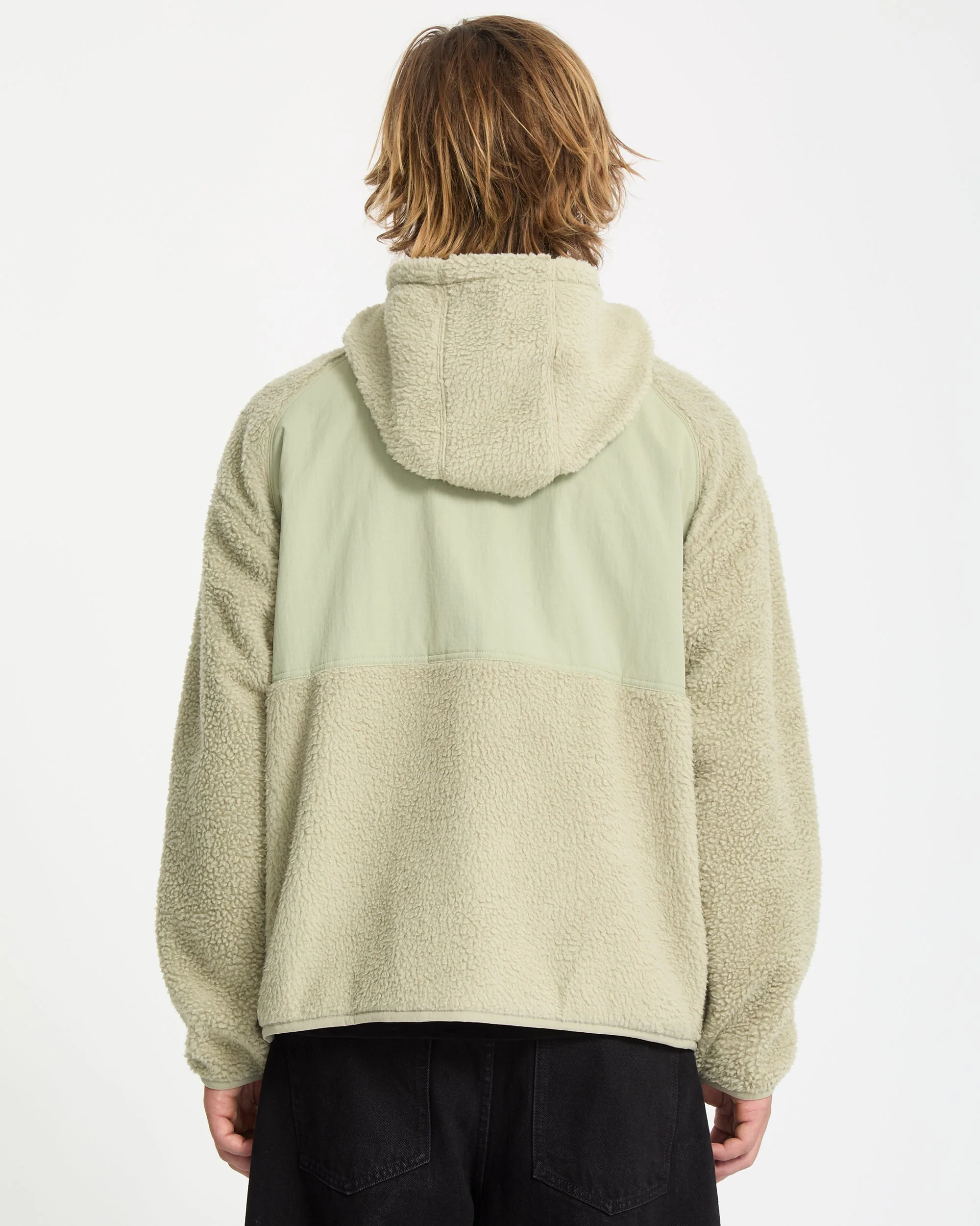 Sweat Sherpa À Capuche Zippé Nomaa - Green Tea - Image 2
