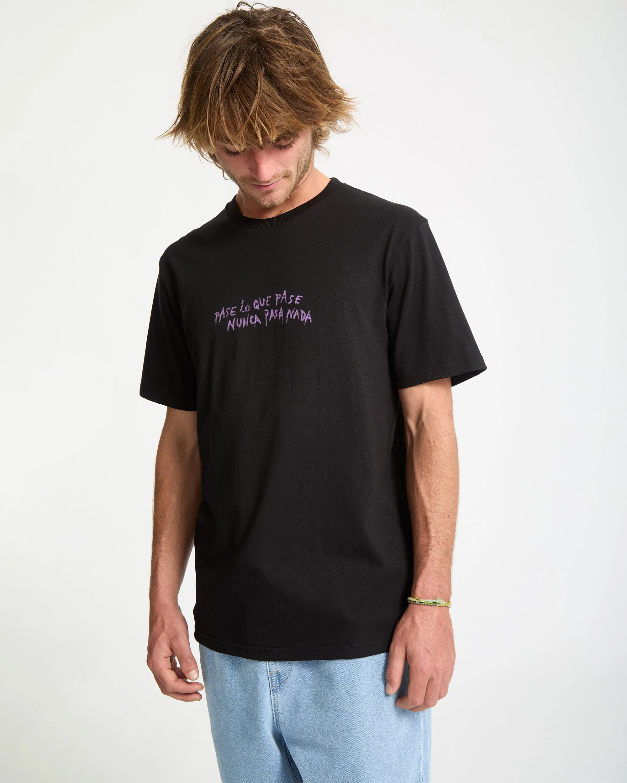 T-Shirt Nunca Pasa - Black - Image 7