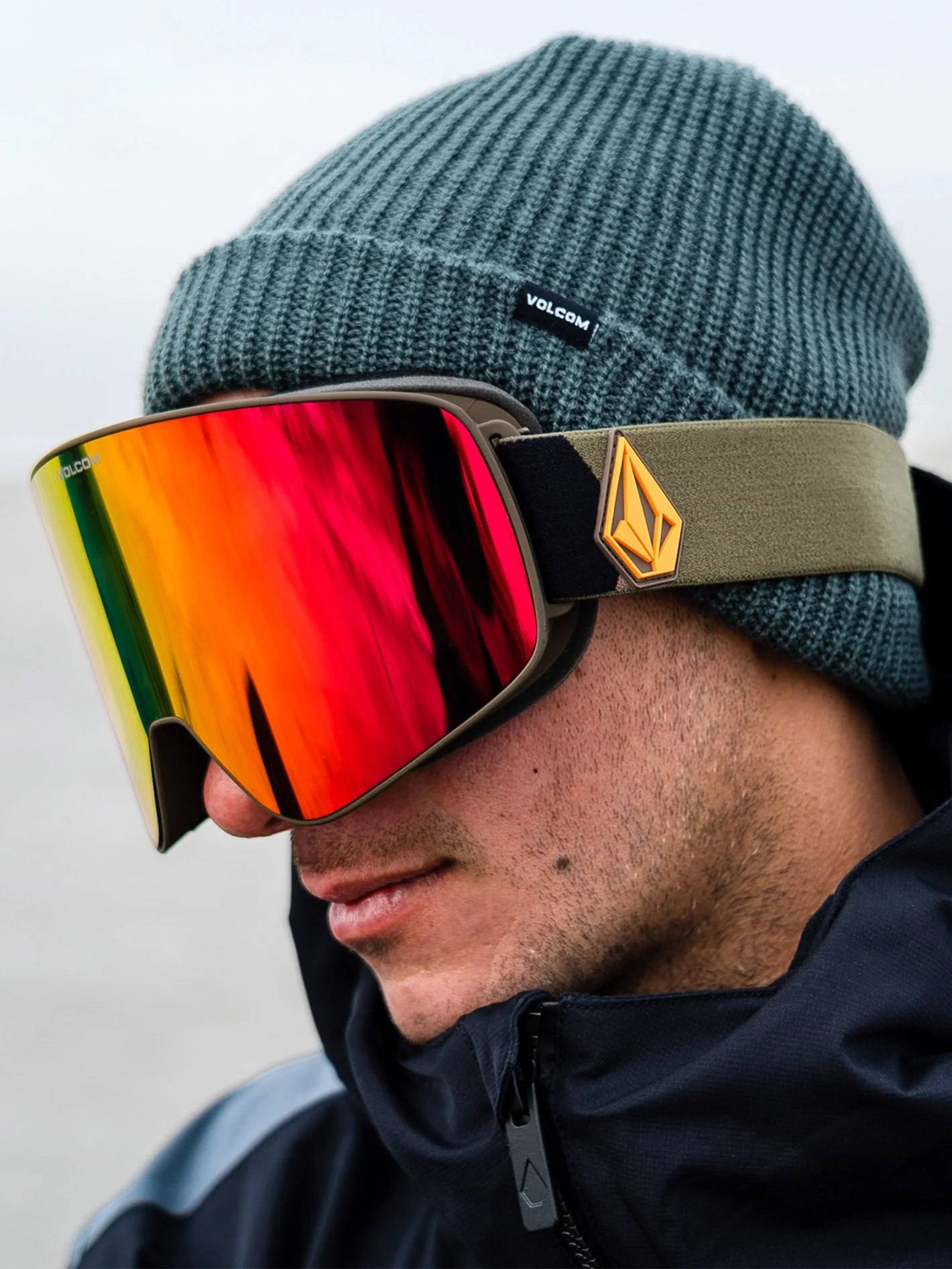 Masque de snow Odyssey Military/Gold (+ écran bonus Yellow Chrome) - RED CHROME - Image 6