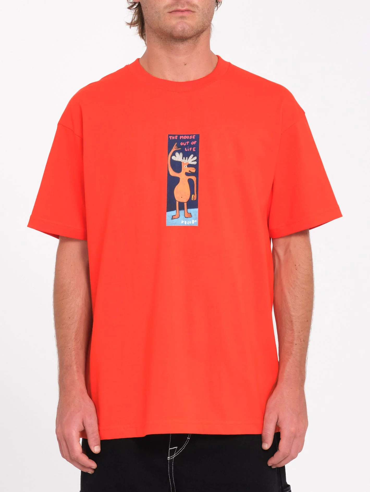 T-shirt Olivmoose - BRIGHT RED - Image 5