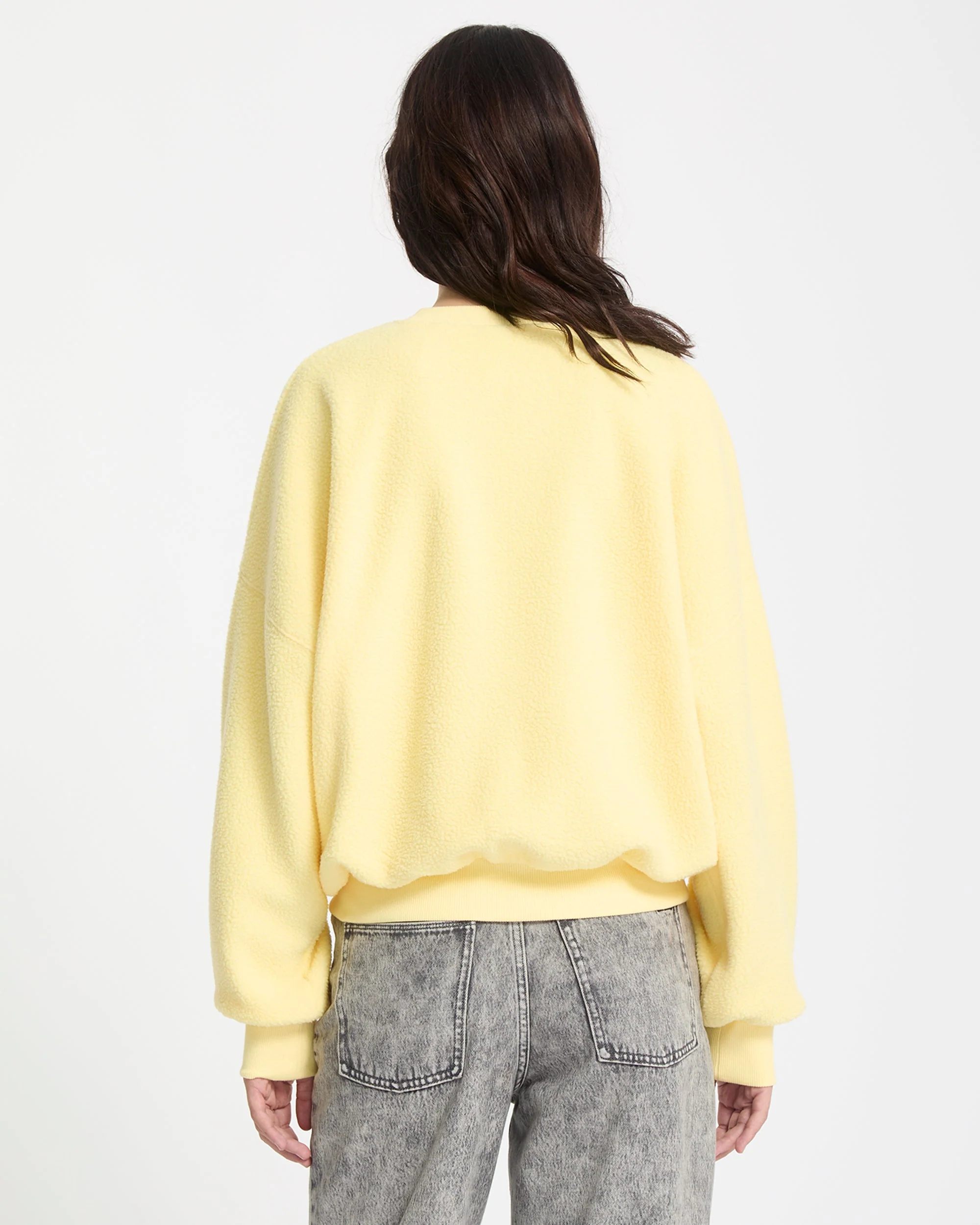 Sweatshirt Sherpa Piou - Dawn Yellow - Image 2
